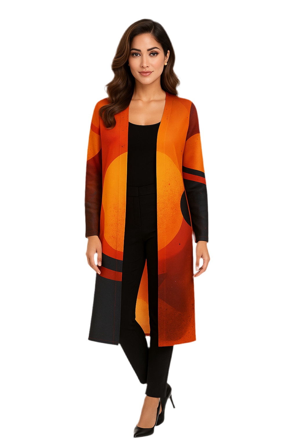 MV Couture Signature Damen Strick-Cardigan Lang