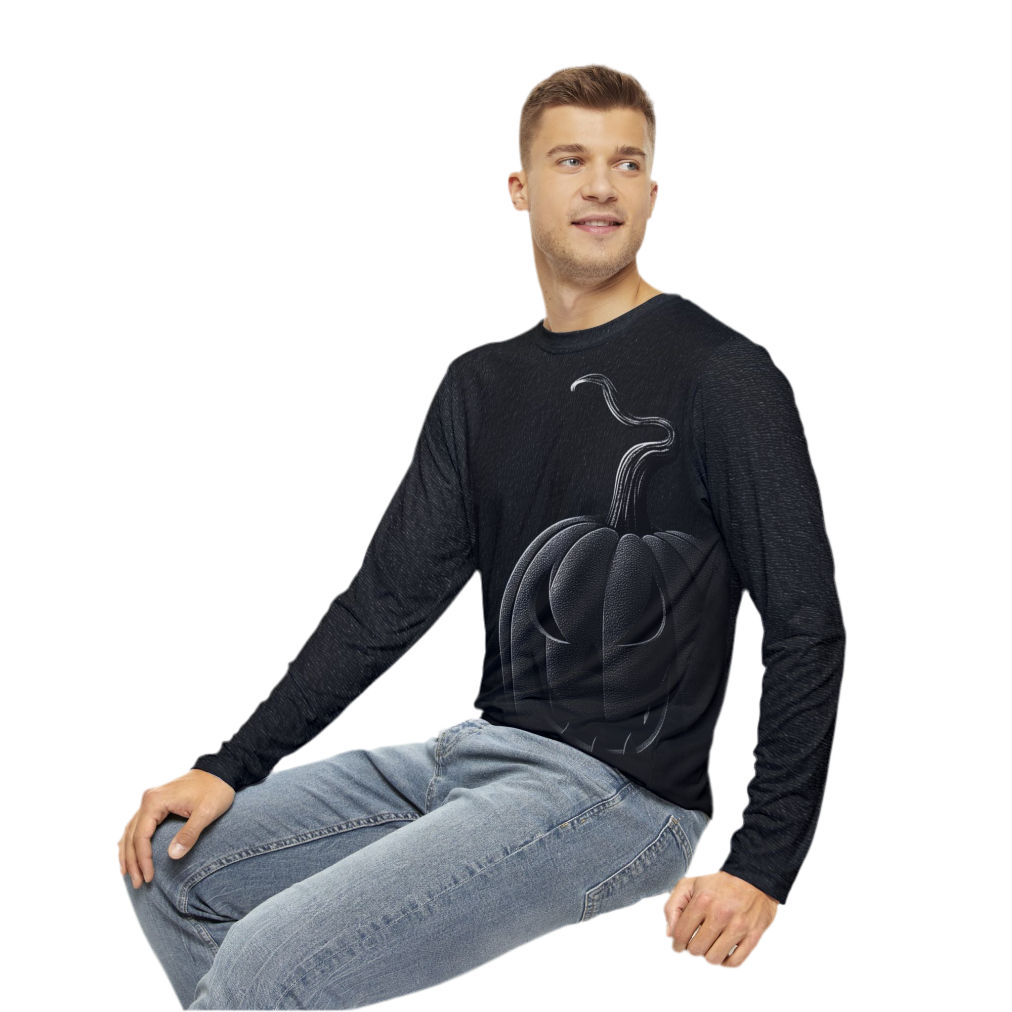 Maison Verne Halloween Ltd. Edition Plus Size MΓ€nner Long Sleeve Shirt - Wicked Elegance No. 03