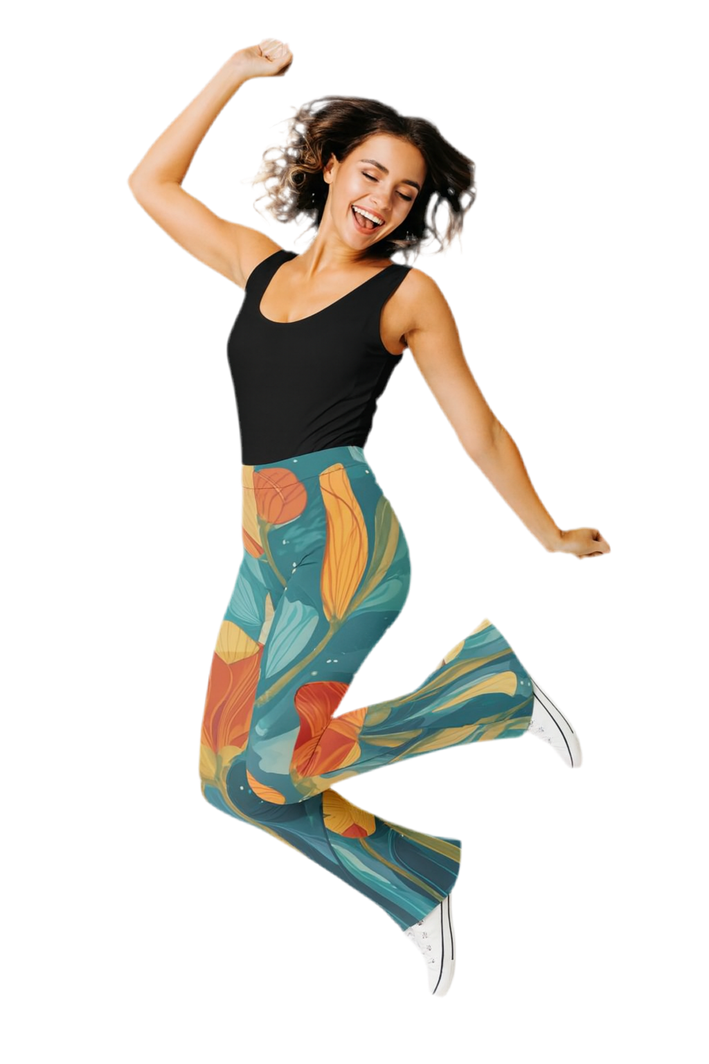 MV Couture Signature High Waisted Flare Leggings