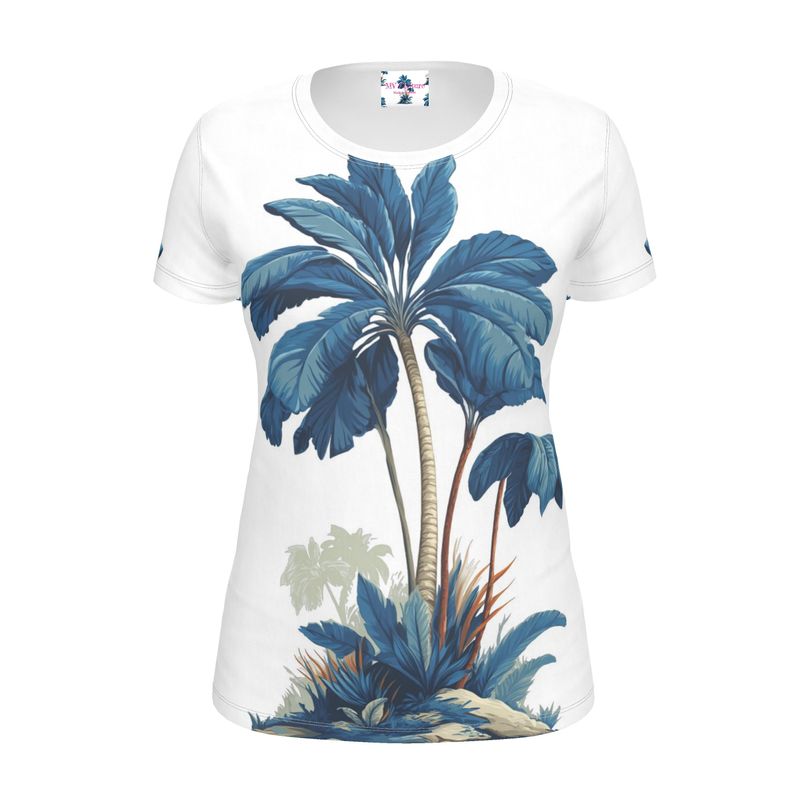 MV Couture Signature Damen T-Shirt "Blue Tropic" - Wilderness Whisper No. 02