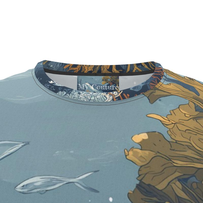 Men's T-Shirt "Whale Garden" - Opal Depths No. 14