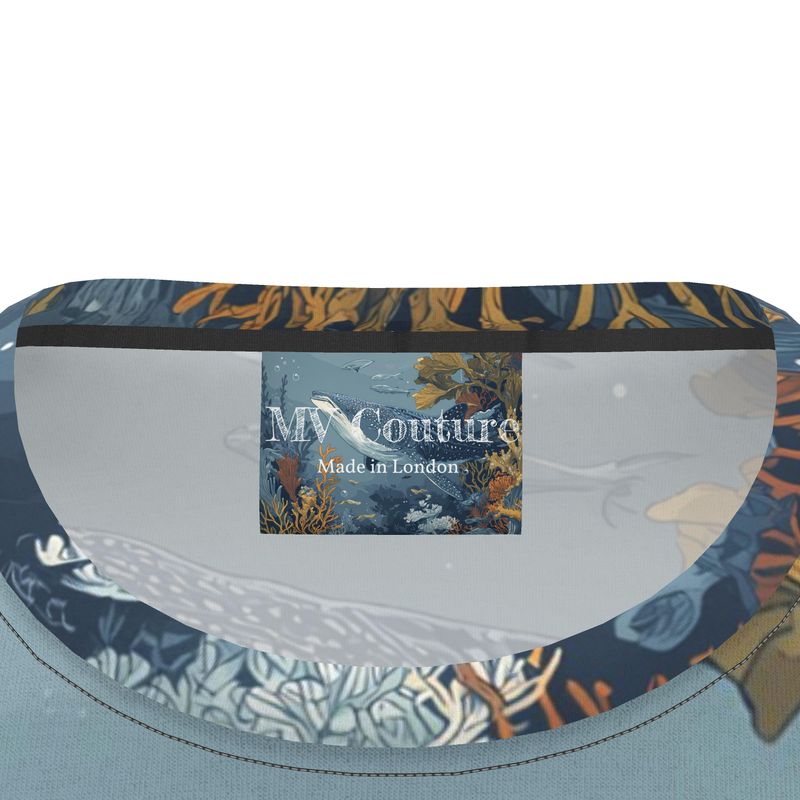 Men's T-Shirt "Whale Garden" - Opal Depths No. 14