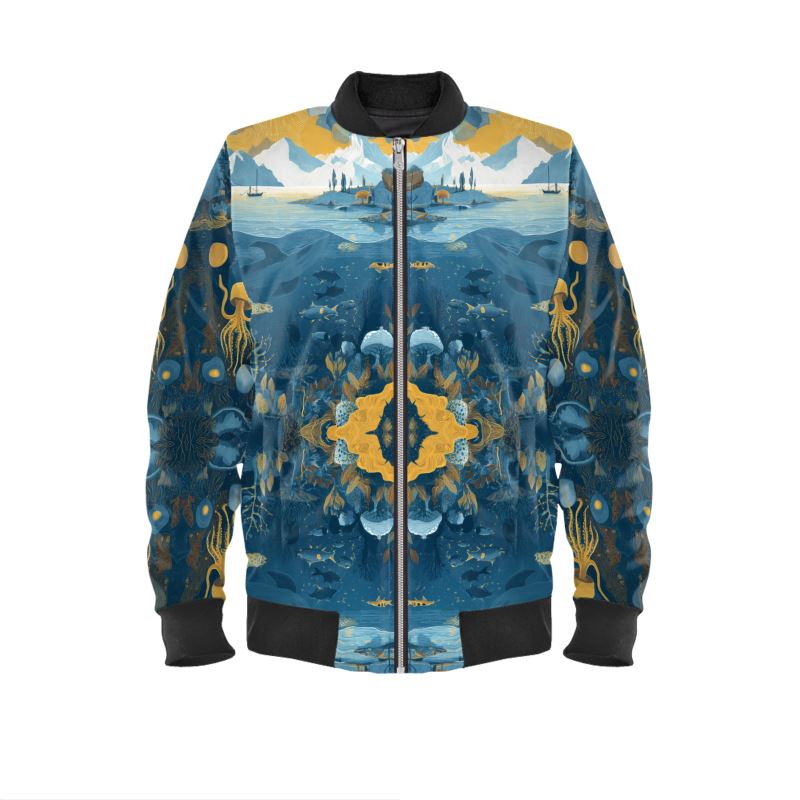 MV Couture Wende-Bomberjacke für Herren aus Seide - Wearable Art by Maison Verne