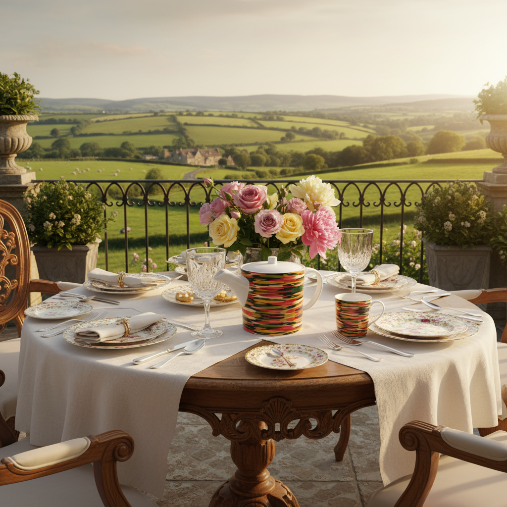 MV Couture Bone China Teekanne - Art for Home