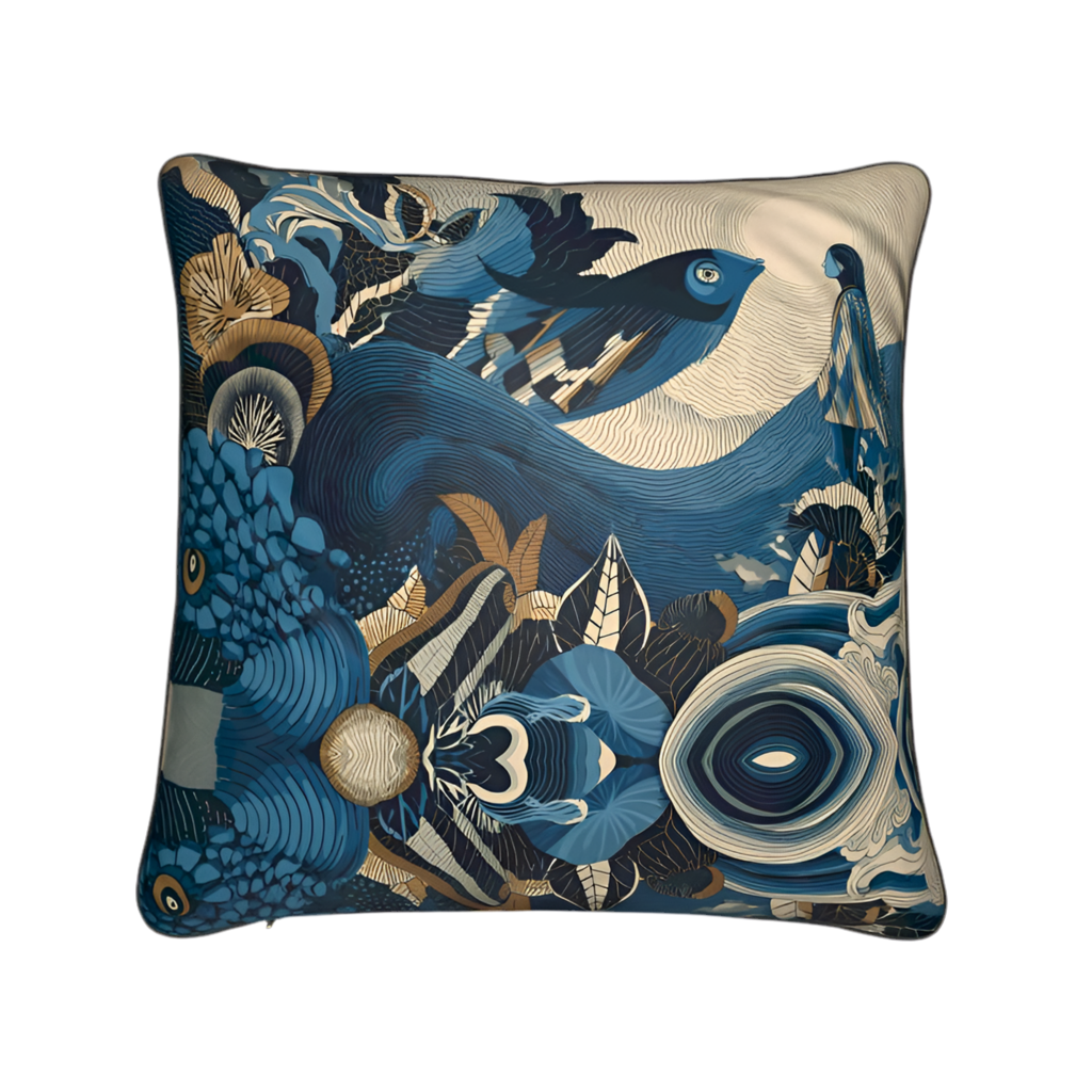 MV Couture Signature Samt-Zierkissen mit Gänsefeder-Füllung