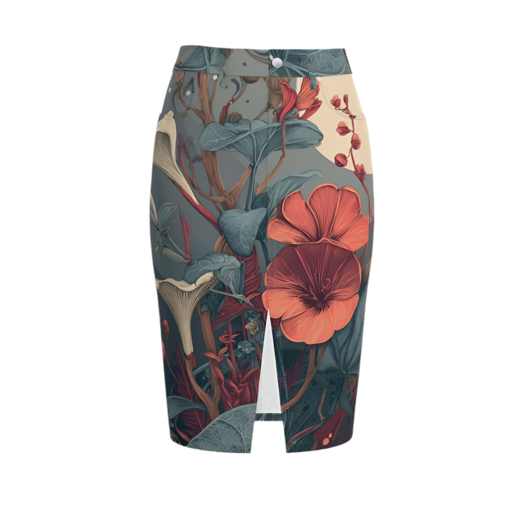 MV Couture Signature Midi Jeansrock