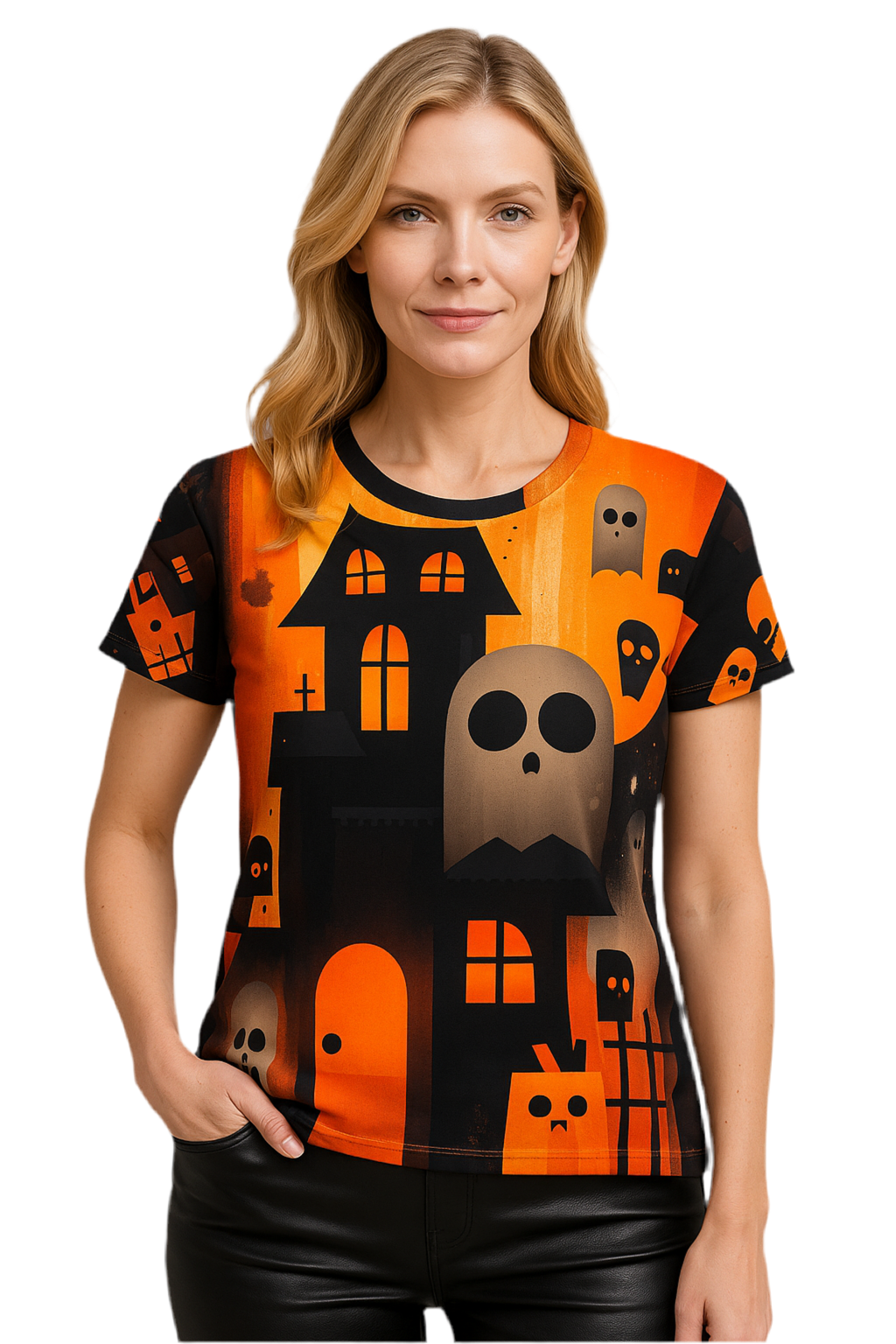 Maison Verne Halloween Ltd. Edition Damen Shirt "Haunted Manor" - 🎃👻 Wicked Elegance No. 58 👻🎃