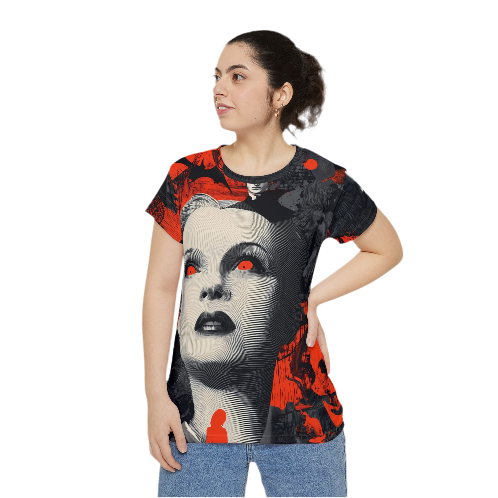 Maison Verne Halloween Ltd. Edition Damen Shirt "Eclipse Muse" - 🎃👻 Wicked Elegance No. 67 👻🎃