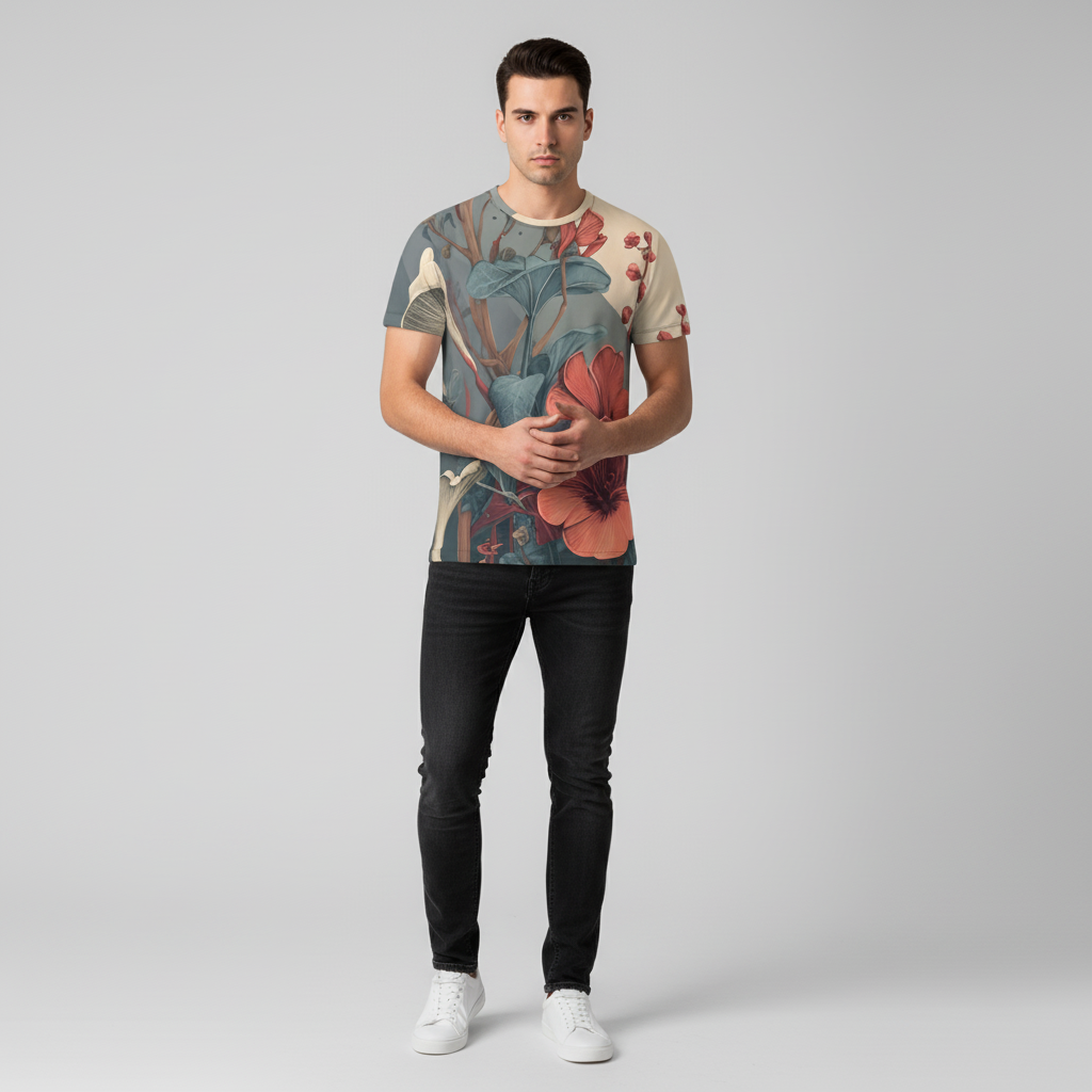 MV Couture Signature T-Shirt mit Allover-Print