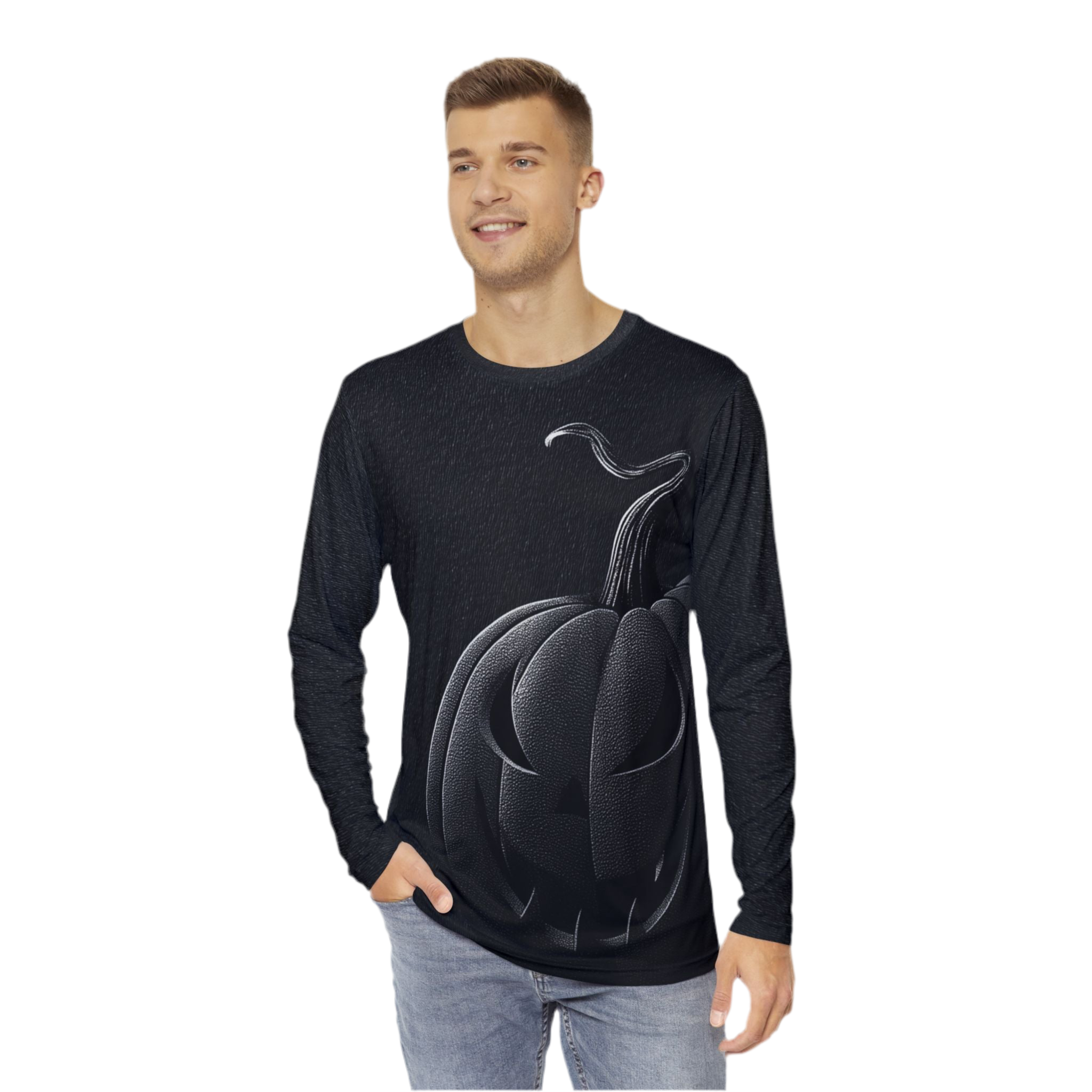 Maison Verne Halloween Ltd. Edition Plus Size MΓ€nner Long Sleeve Shirt - Wicked Elegance No. 03