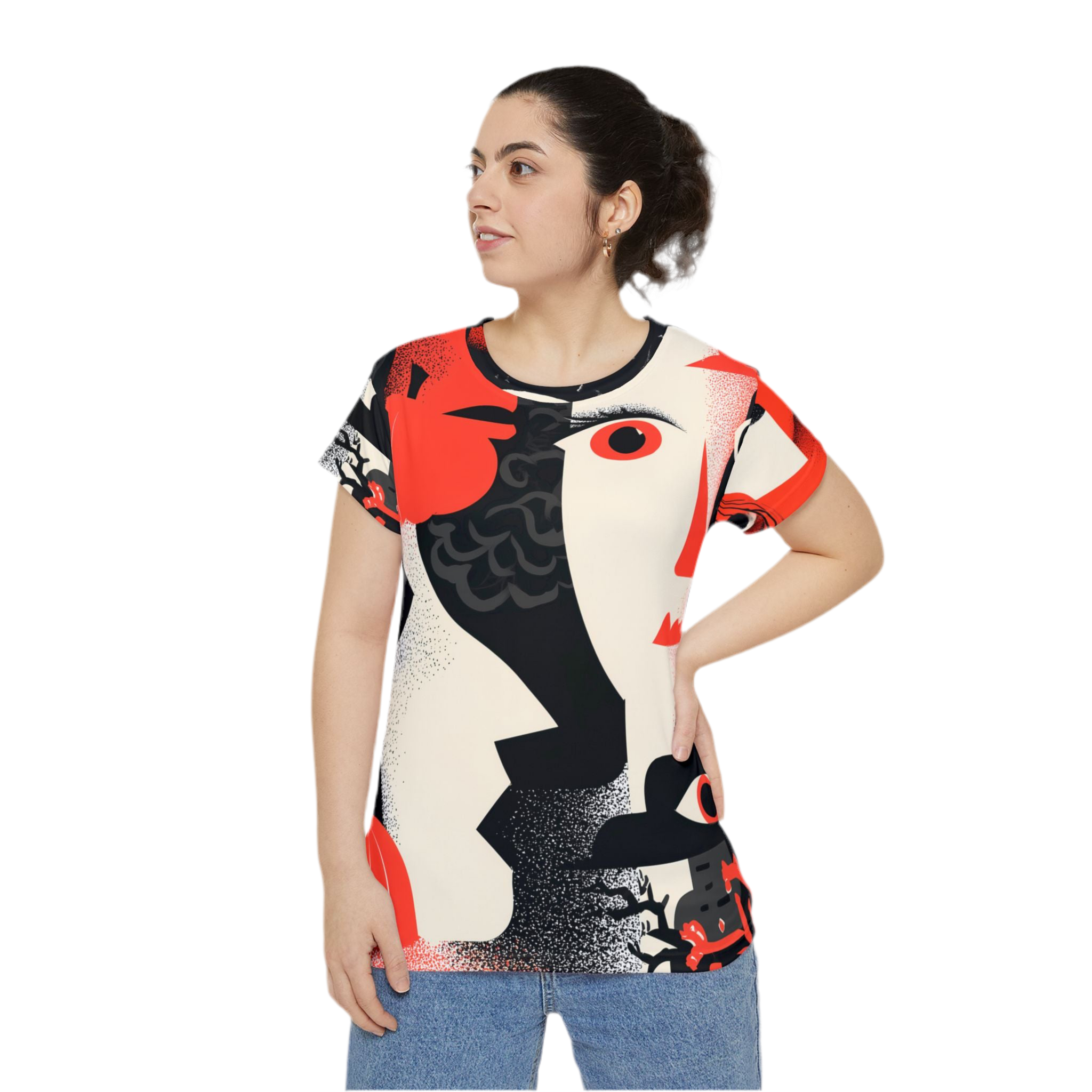 Maison Verne Halloween Ltd. Edition Damen Shirt "Haunted Gazes" - 🎃👻 Wicked Elegance No. 63 👻🎃