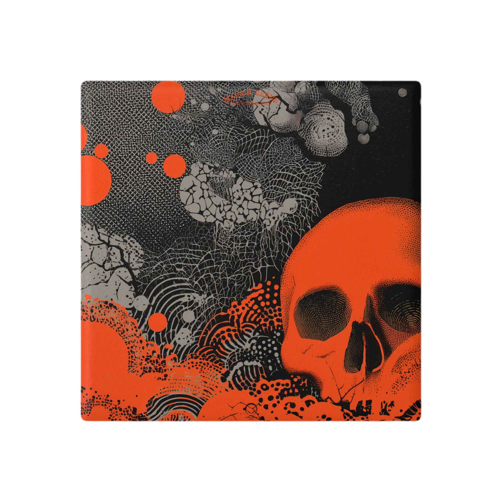 HALLOWEEN LIMITED EDITION Ceramic Coaster "Crimson Eclipse" - ππ» Wicked Elegance No. 54 π»π