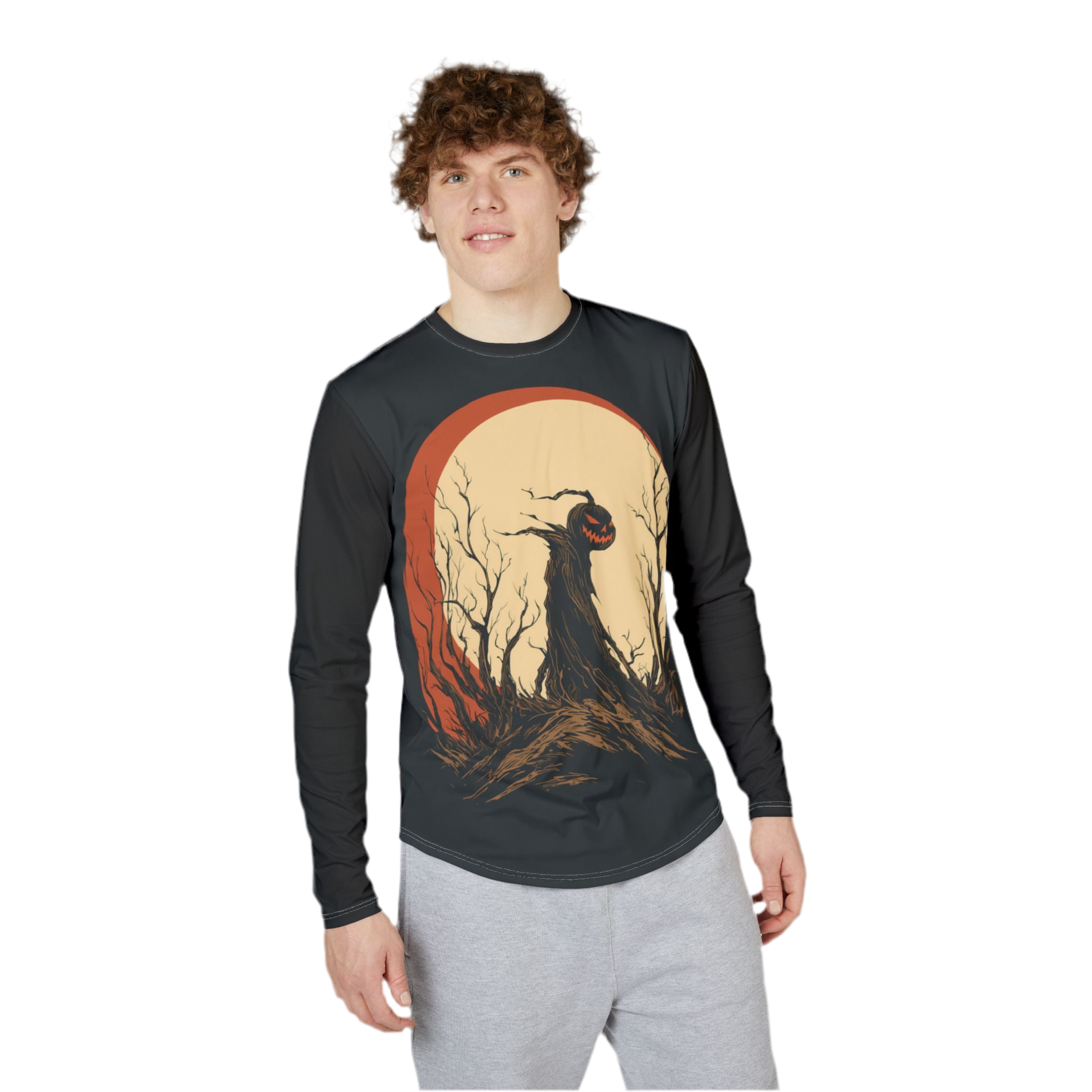 Maison Verne Halloween Ltd. Edition Plus Size Men's Long Sleeve Shirt - Wicked Elegance Nr. 39