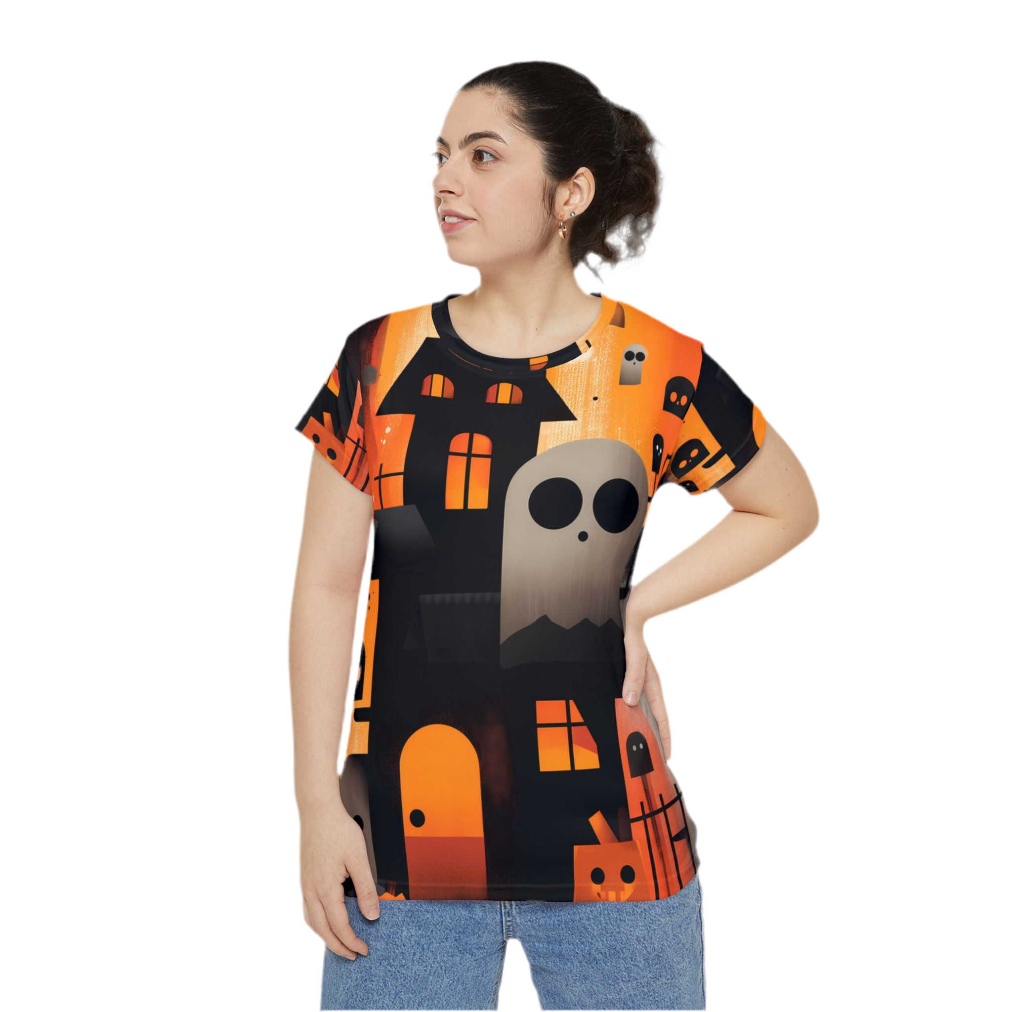 Maison Verne Halloween Ltd. Edition Damen Shirt "Haunted Manor" - 🎃👻 Wicked Elegance No. 58 👻🎃