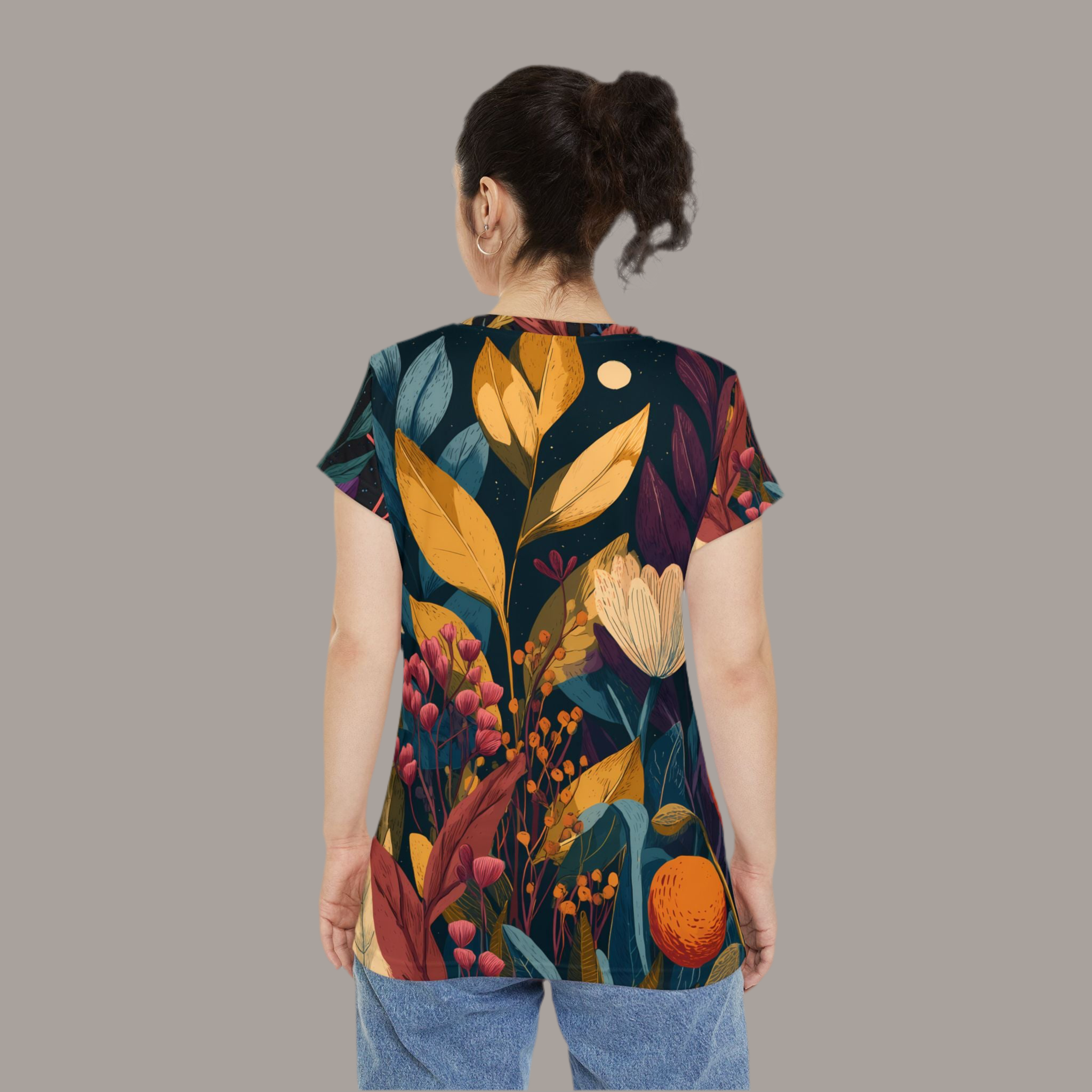 Maison Verne Damen Shirt "Starlit Grove" - Cosmic Botanicals No. 64