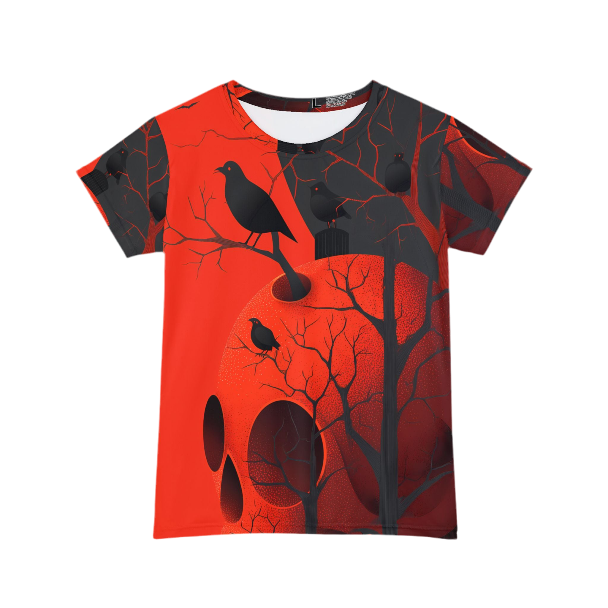 Maison Verne Halloween Ltd. Edition Damen Shirt "Ravens Reign" - 🎃👻 Wicked Elegance No. 61 👻🎃