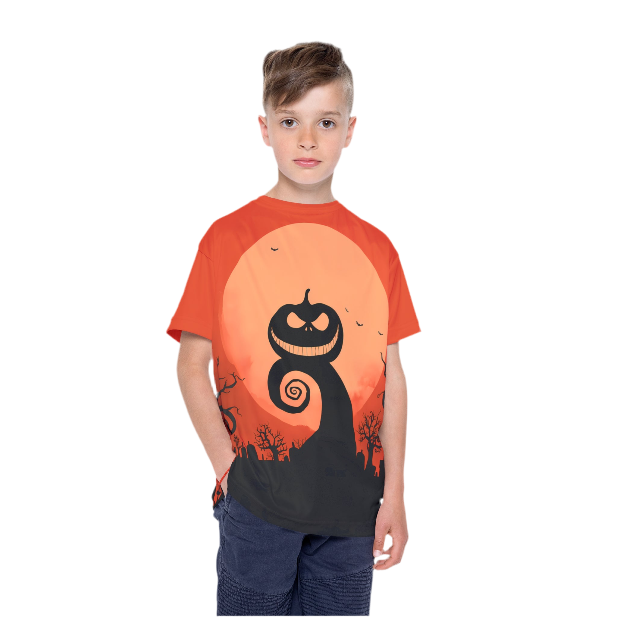 HALLOWEEN LIMITED EDITION Kinder Shirt "Twisted Pumpkin" - 🎃👻 Wicked Elegance No. 57 👻🎃