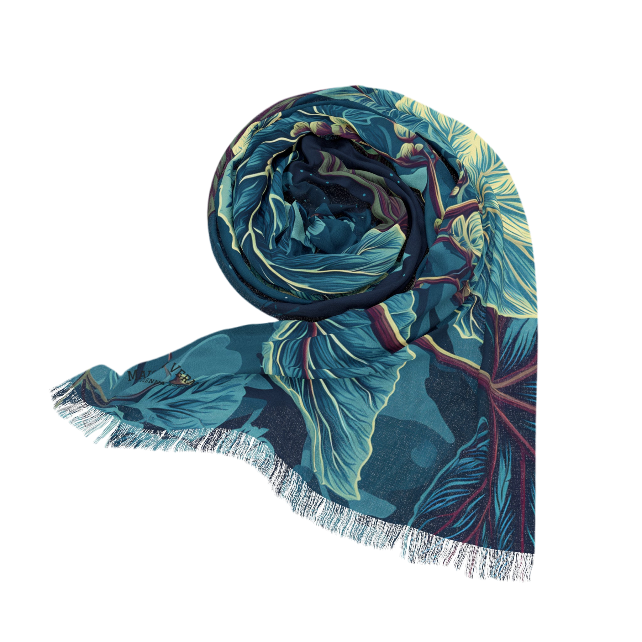 Lightweight scarf "Galactic Veins" - Cosmic Botanicals No. 89