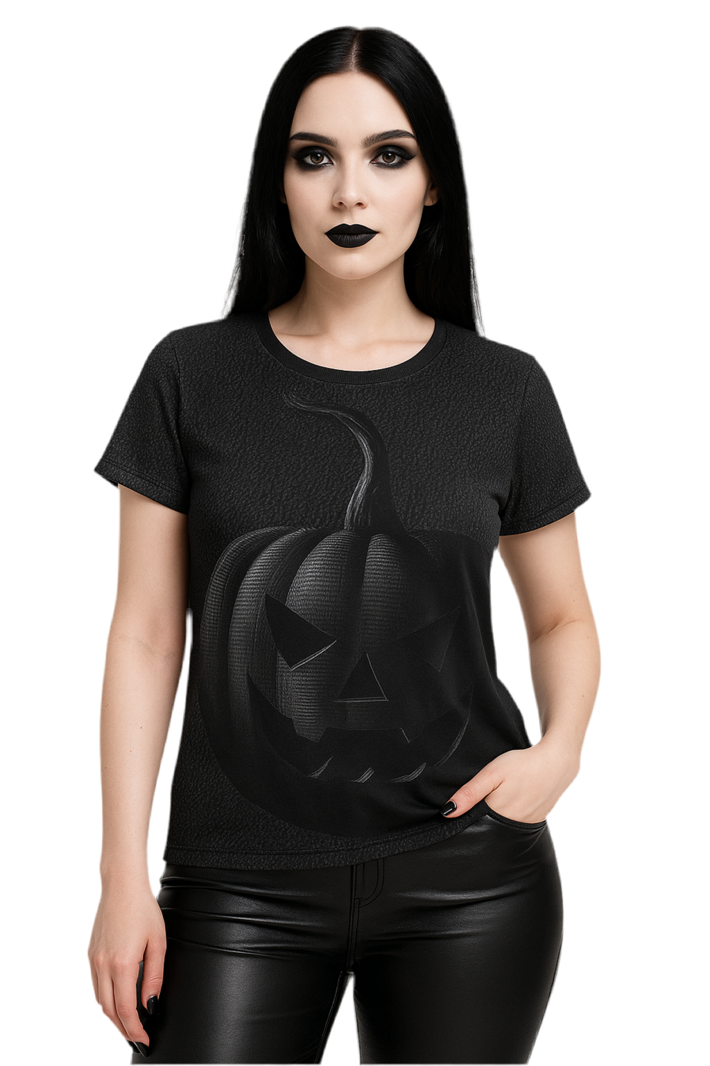 Maison Verne Halloween Ltd. Edition Damen Shirt "Shadow Pumpkin" - 🎃👻 Wicked Elegance No. 08 👻🎃