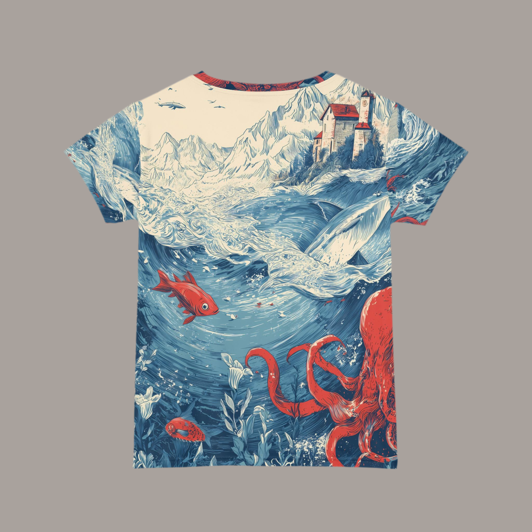 Women's Shirt "Kingdom beneath the Waves" - Opal Depths No. 26