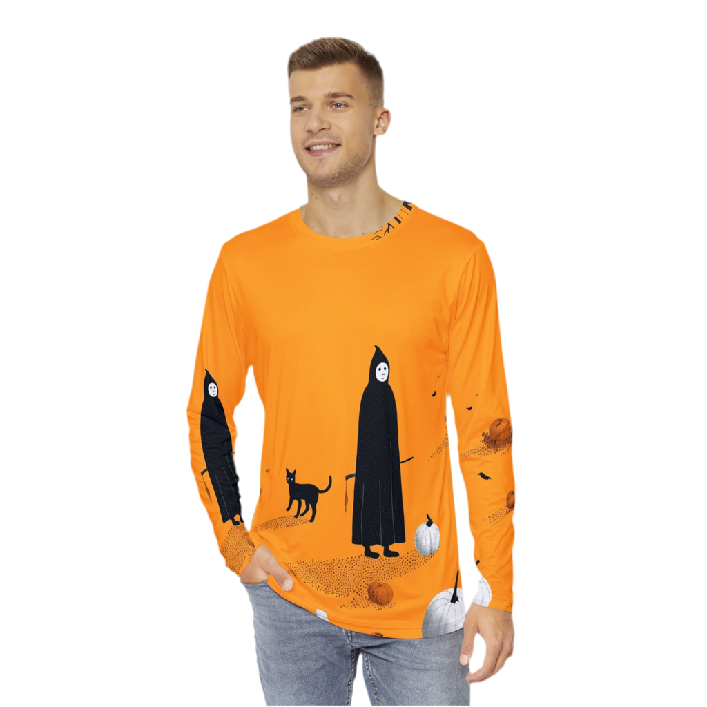 Maison Verne Halloween Ltd. Edition Plus Size Männer Long Sleeve Shirt - Wicked Elegance No. 11