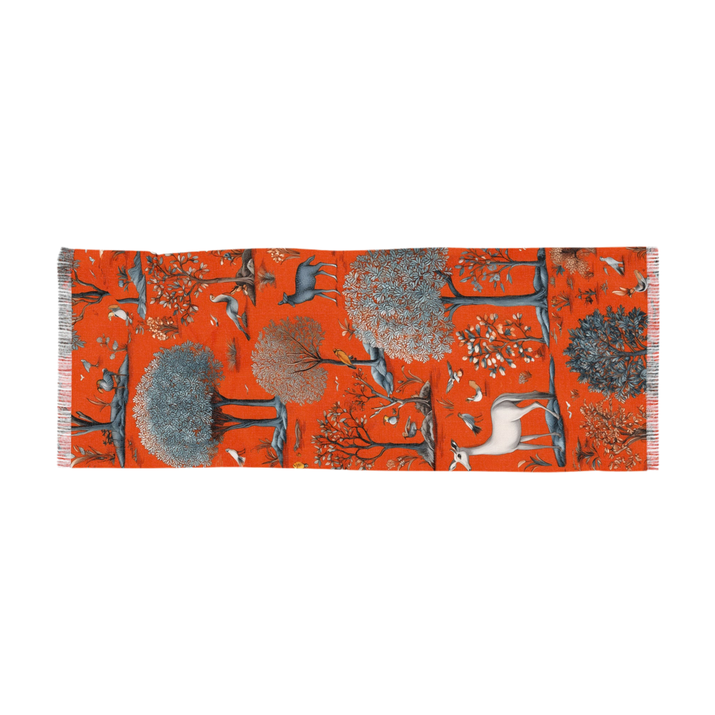 Lightweight scarf "Savanna Reverie" - Golden Autumn No. 53