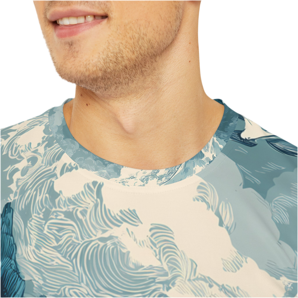 Men's Shirt "Tides of the Untamed North", Opal Depths No. 40