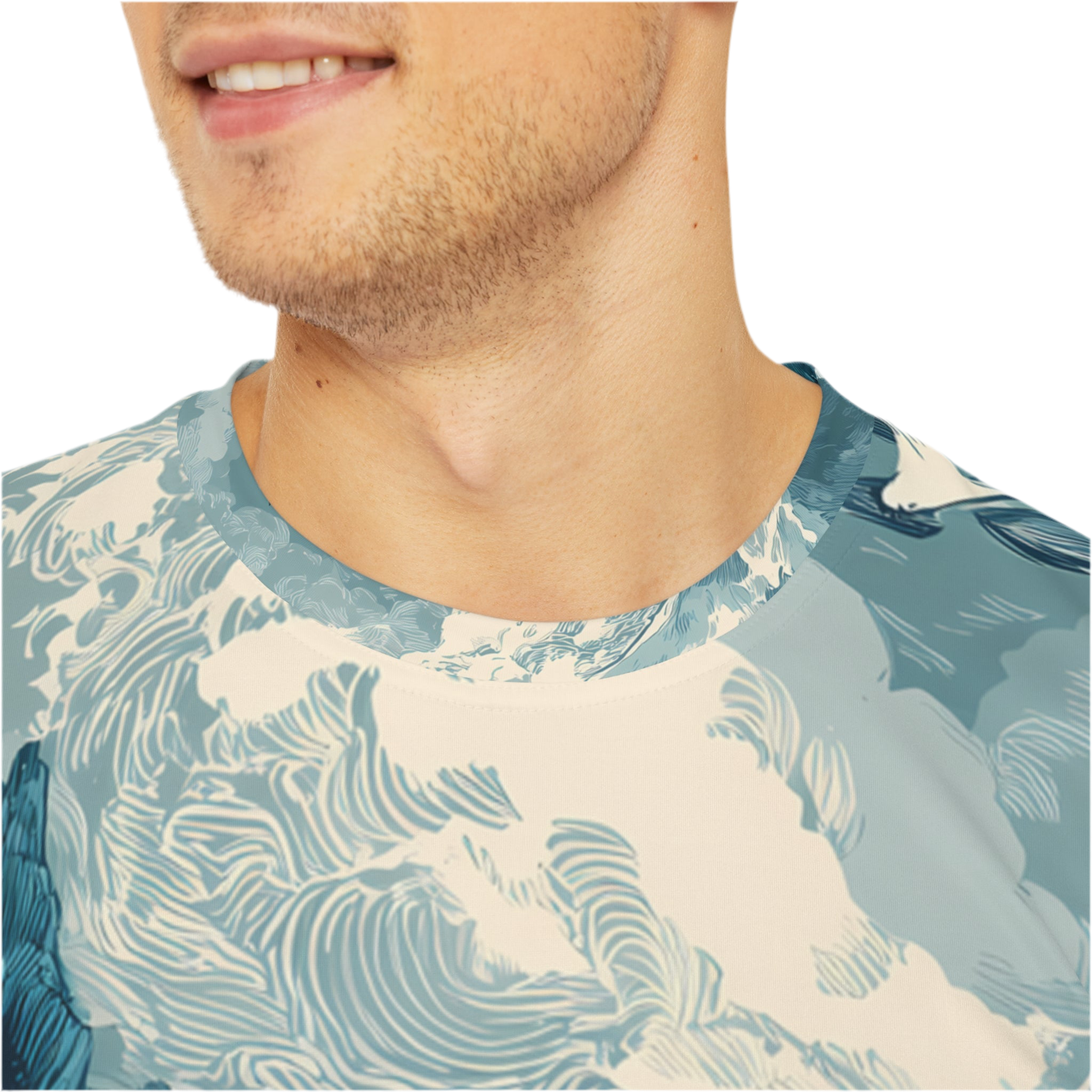 Men's Shirt "Tides of the Untamed North", Opal Depths No. 40