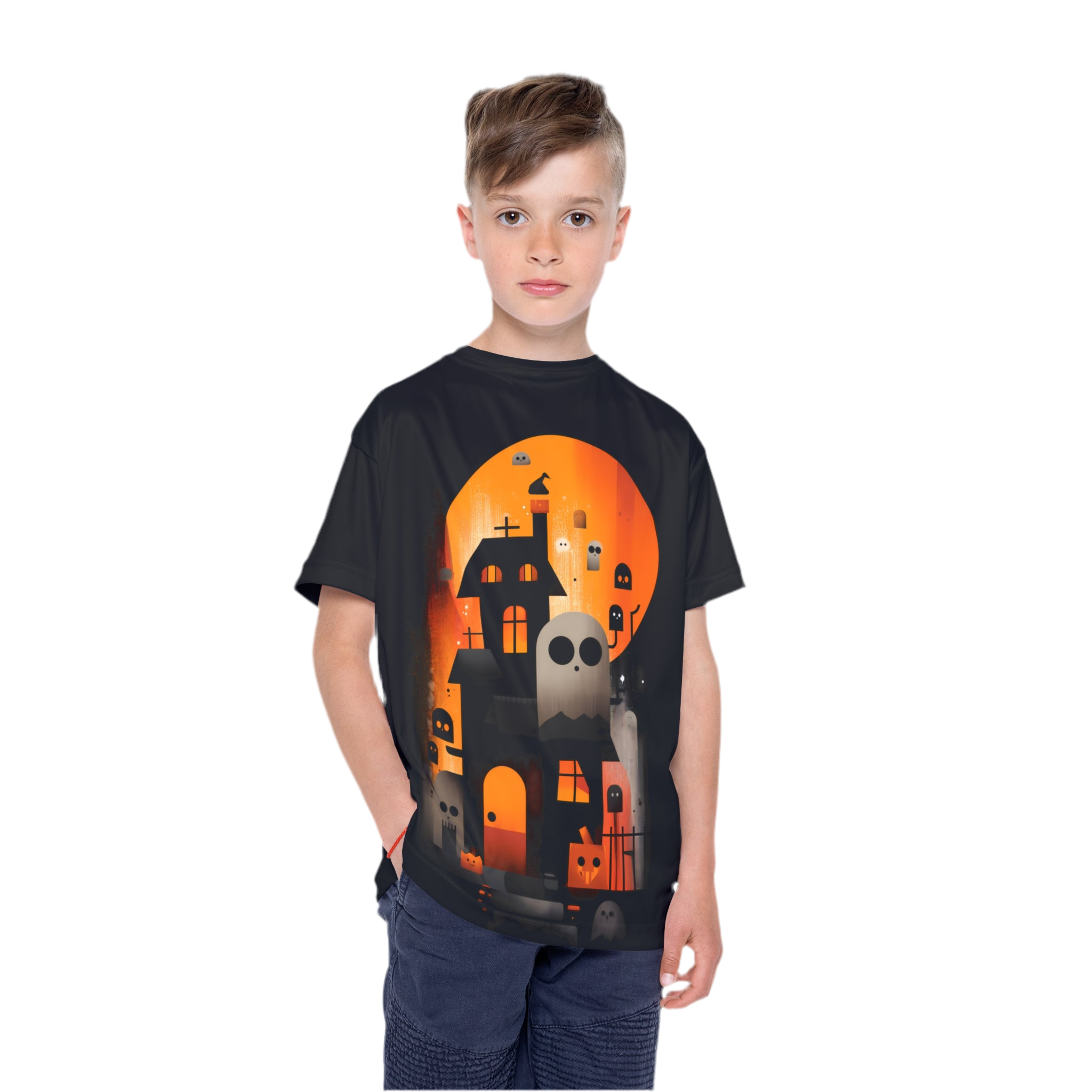 Maison Verne Halloween Ltd. Edition Kinder Shirt "Haunted Manor" - 🎃👻 Wicked Elegance No. 58👻🎃