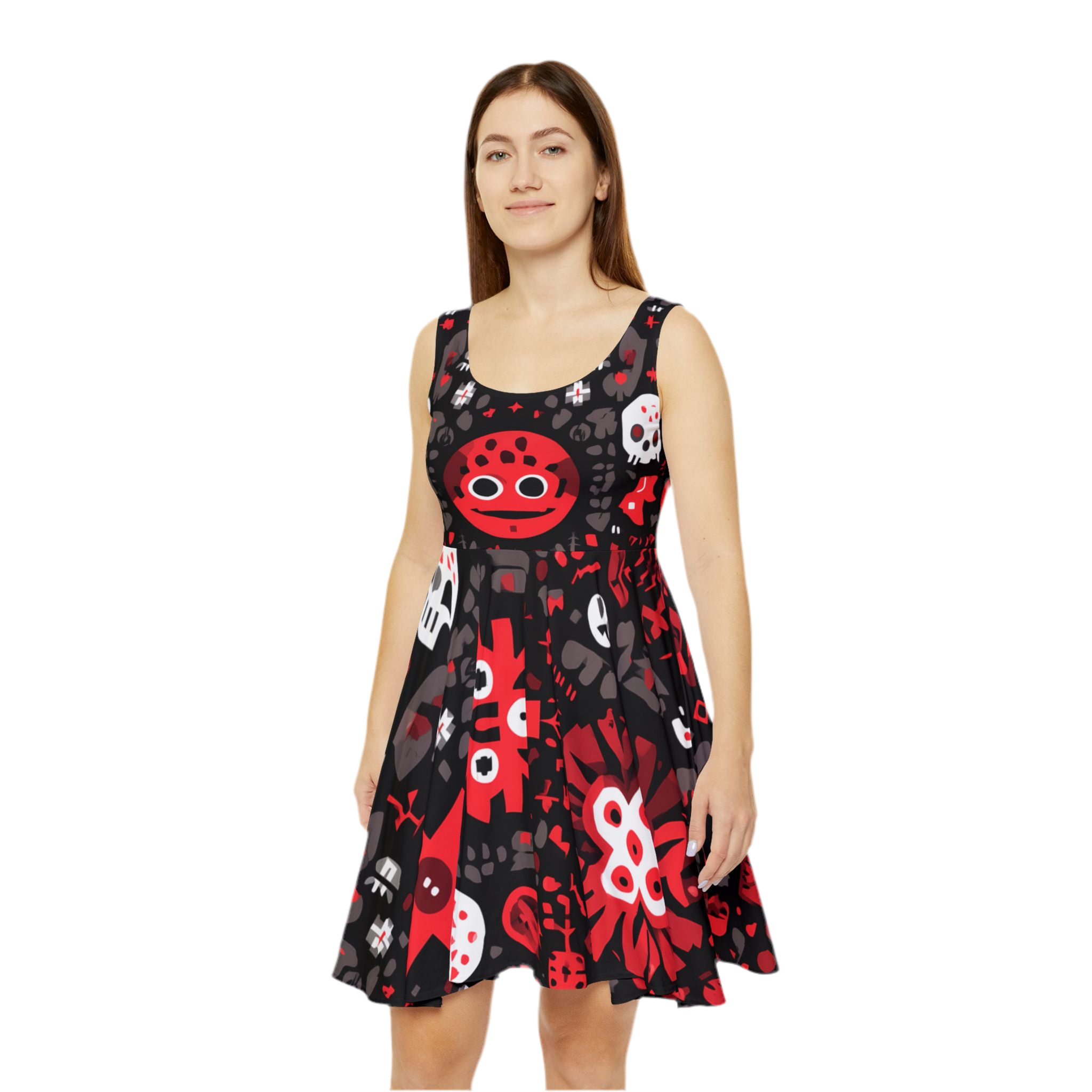 HALLOWEEN LIMITED EDITION Women's Skater Dress "Occult Patterns" - 🎃👻 Wicked Elegance No. 75 👻🎃