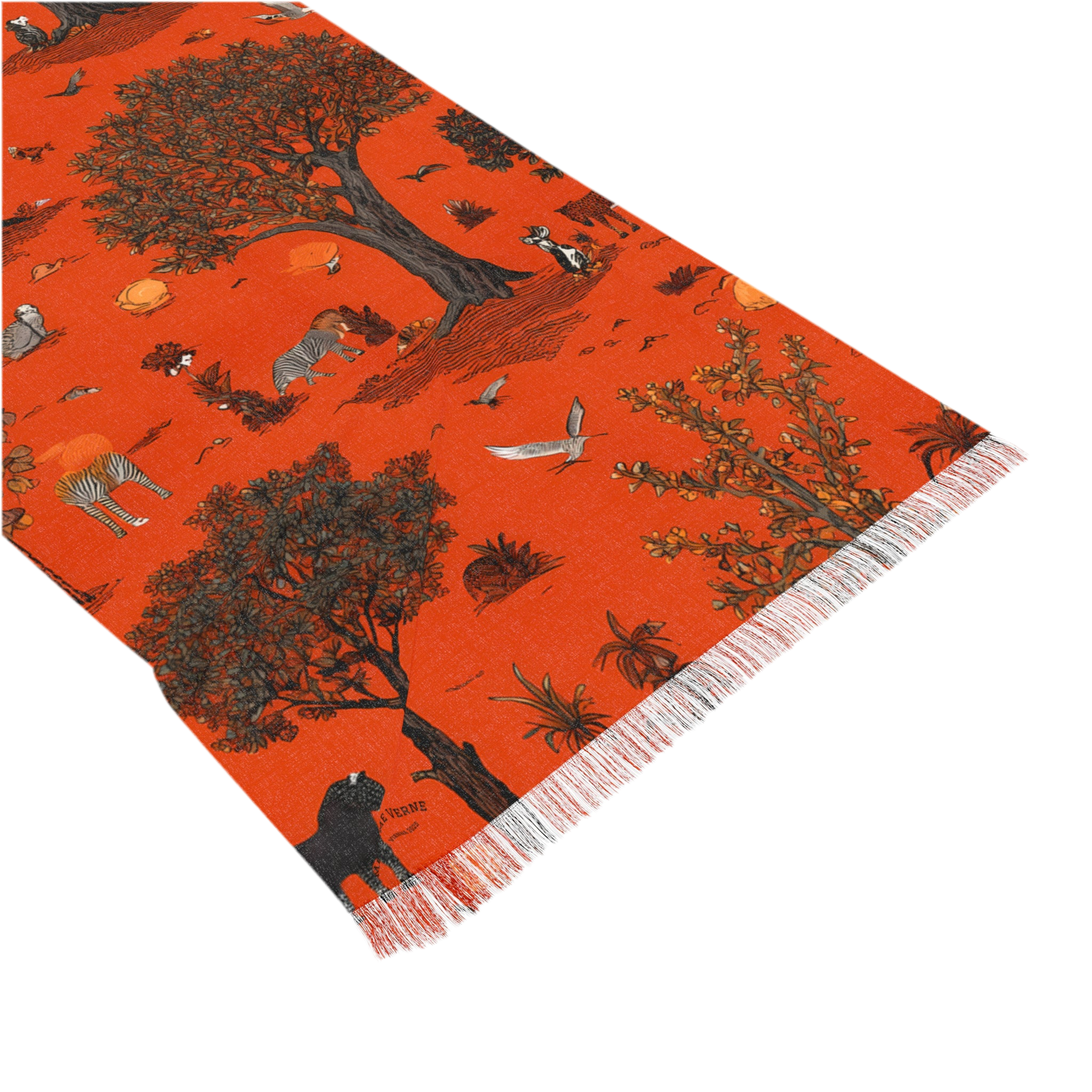 Lightweight scarf "Safari Grove" - Golden Autumn No. 54