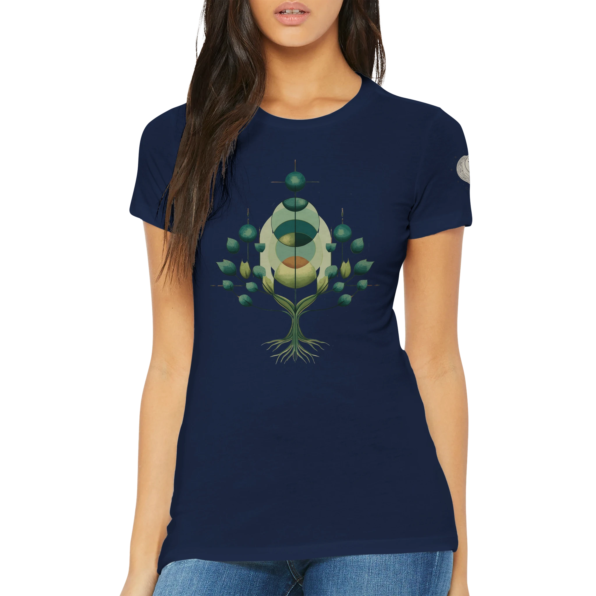 Damen T-shirt "Verdant Pulse" - Cosmic Botanicals No. 46 (EU)