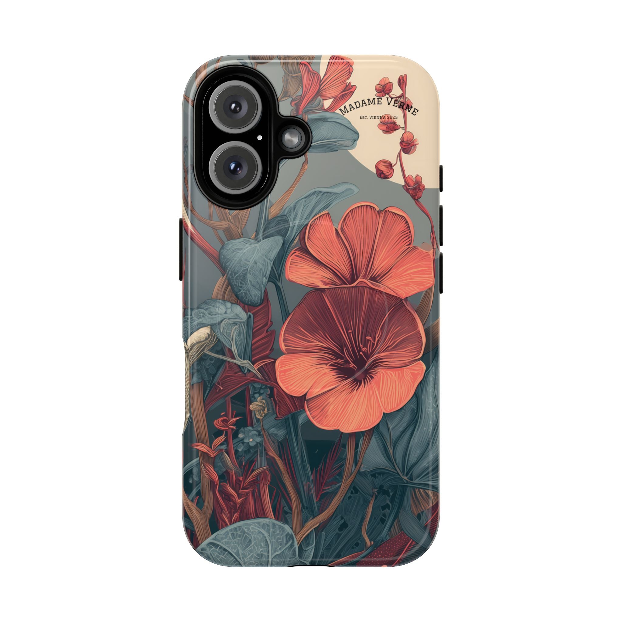 MagSafe iPhone-Schutzhülle "Lunar Bloom" - Cosmic Botanicals No. 56