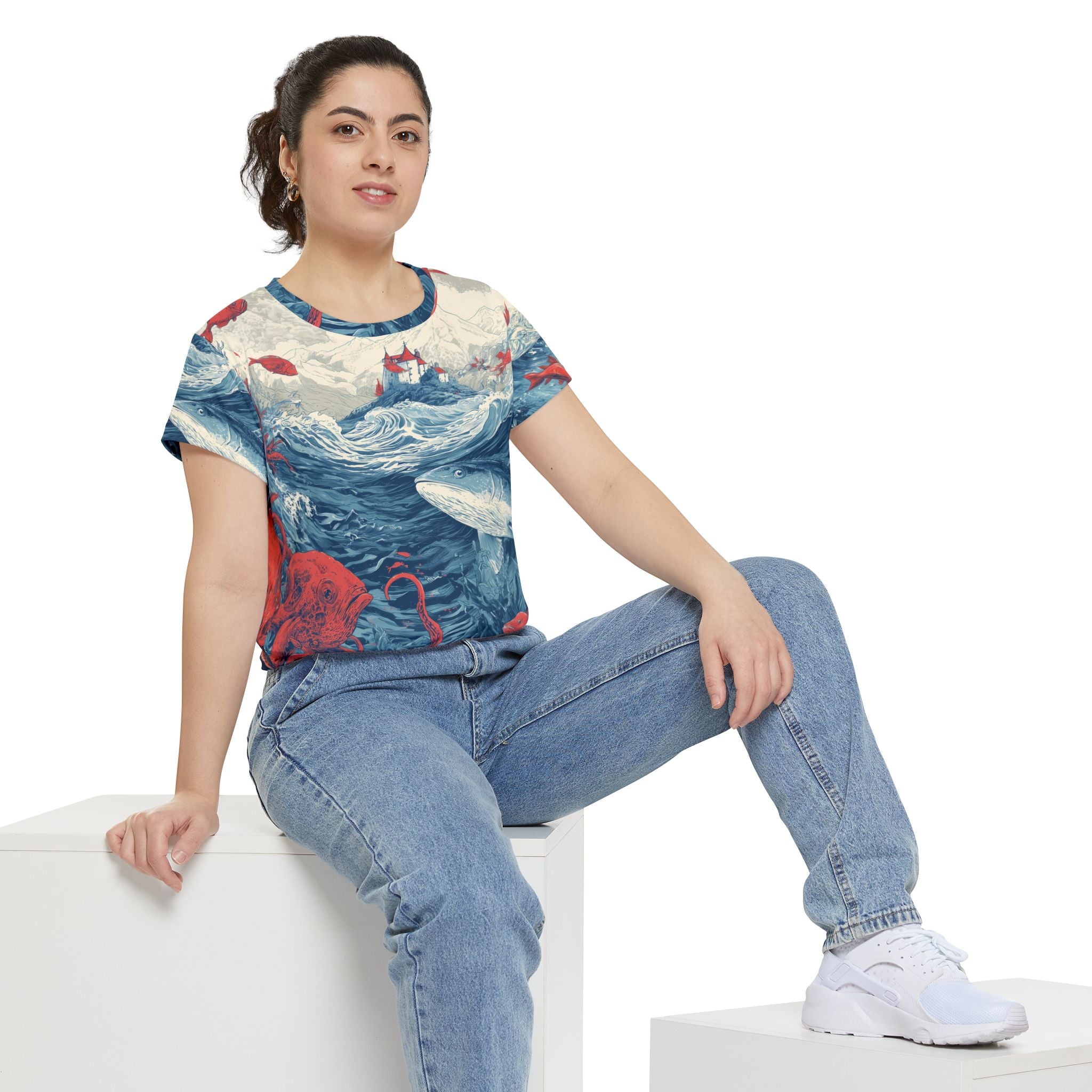 Women's Shirt "Kingdom beneath the Waves" - Opal Depths No. 26