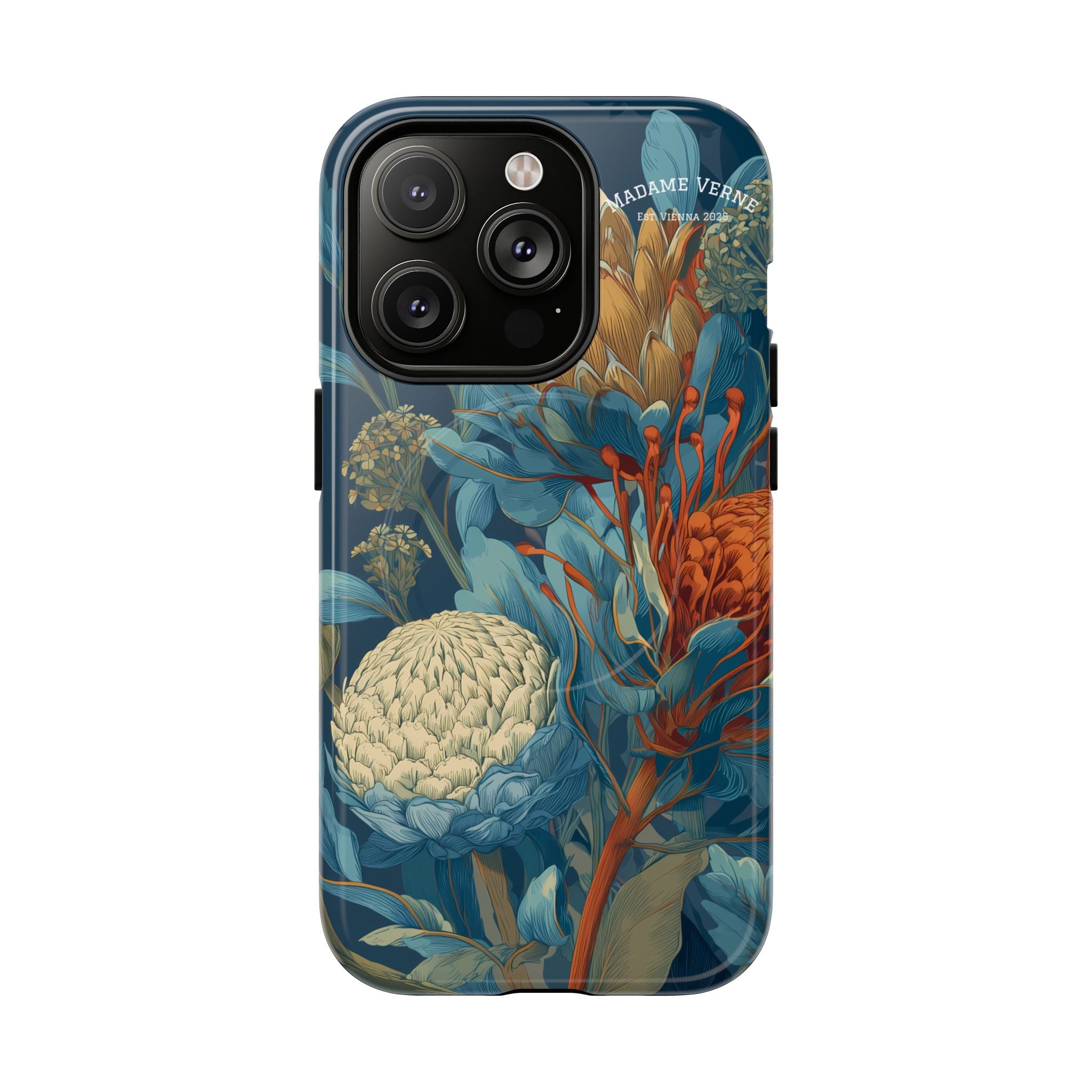 MagSafe iPhone-Schutzhülle "Protea Reverie" - Cosmic Botanicals No. 62
