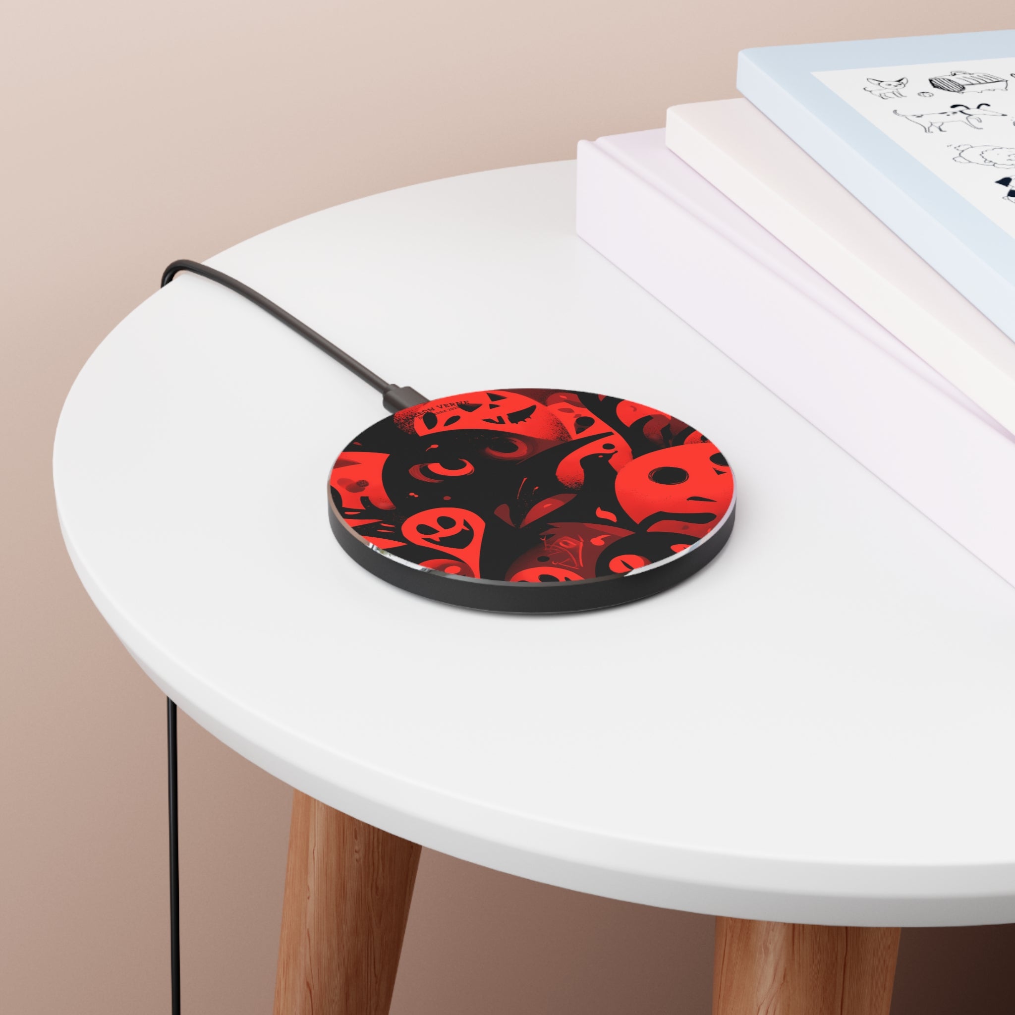 Maison Verne Halloween Ltd. Edition Wireless Charger "Carnival of Shadows" - 🎃👻 Wicked Elegance No. 51 👻🎃