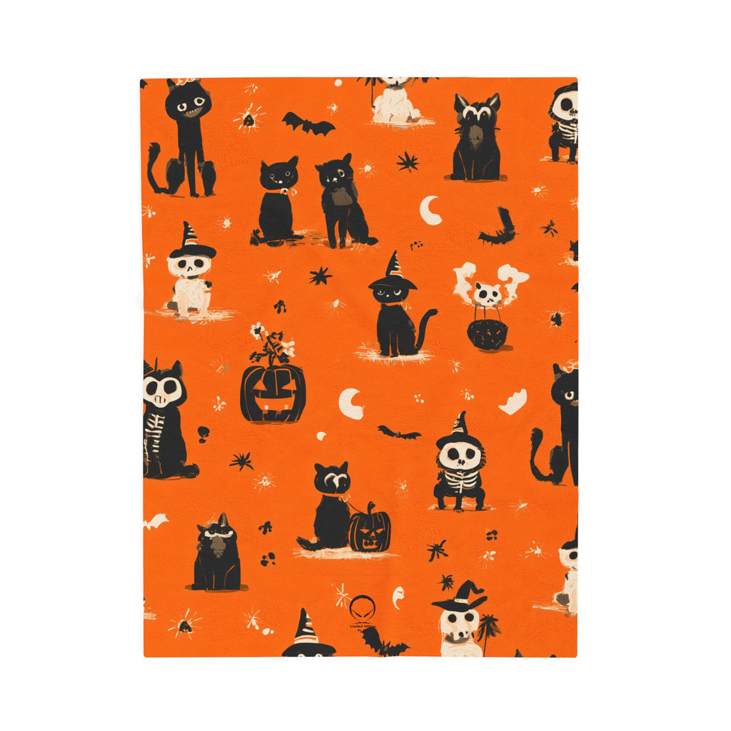 Maison Verne Halloween Ltd. Edition Velours-Kuscheldecke - 🎃👻 Wicked Elegance No. 82 👻🎃