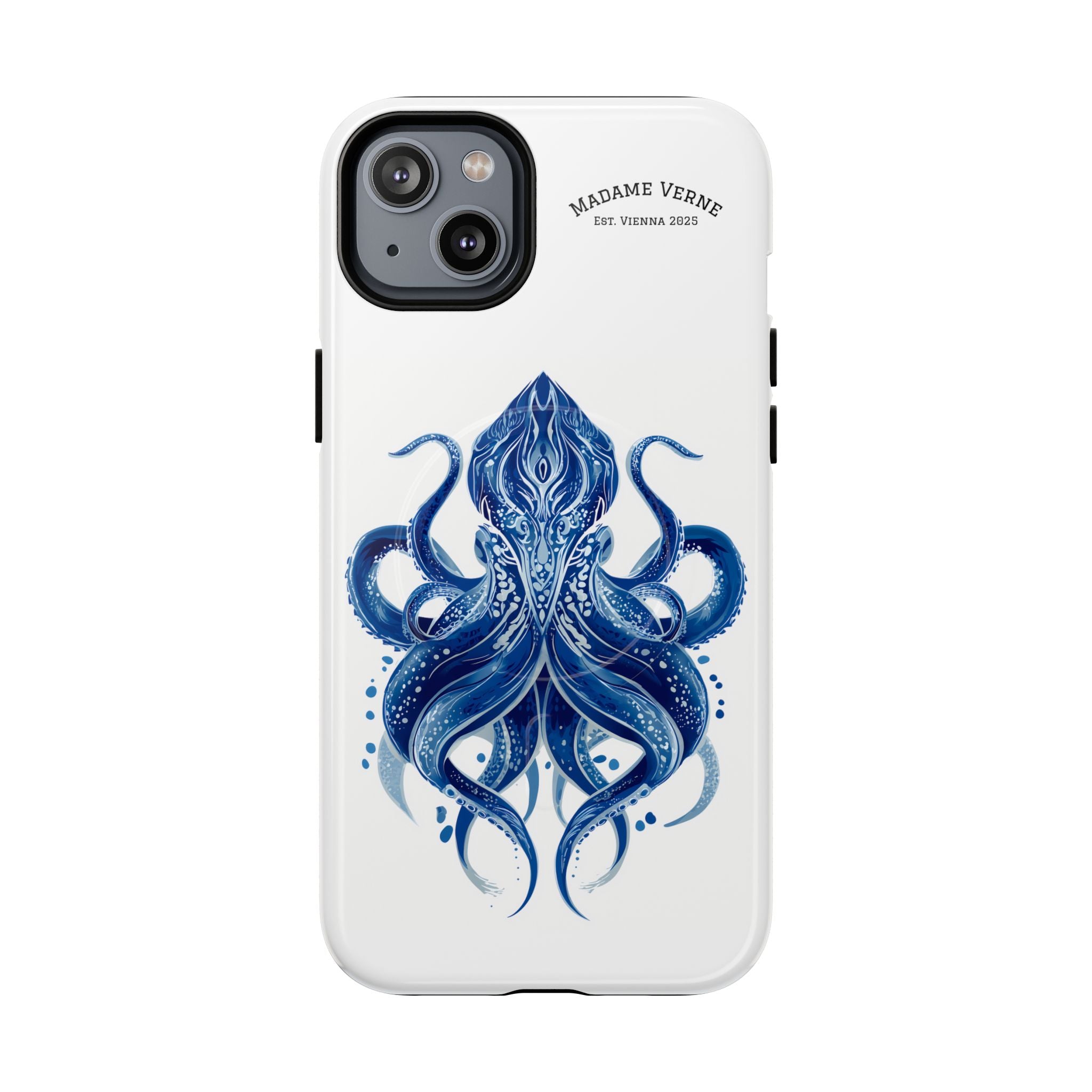MagSafe iPhone Case "Deep Blue Bloom" - Opal Depths No. 32