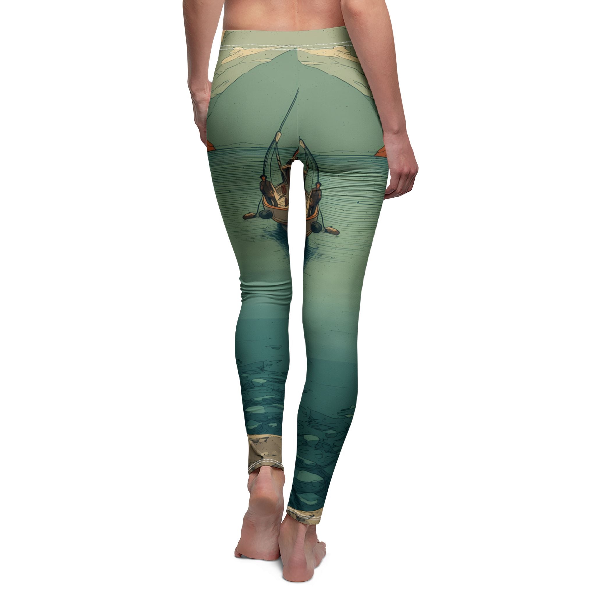 Stretch-Leggings für Freizeit & Yoga "Scenic Landscape" - Below & Beyond No. 01
