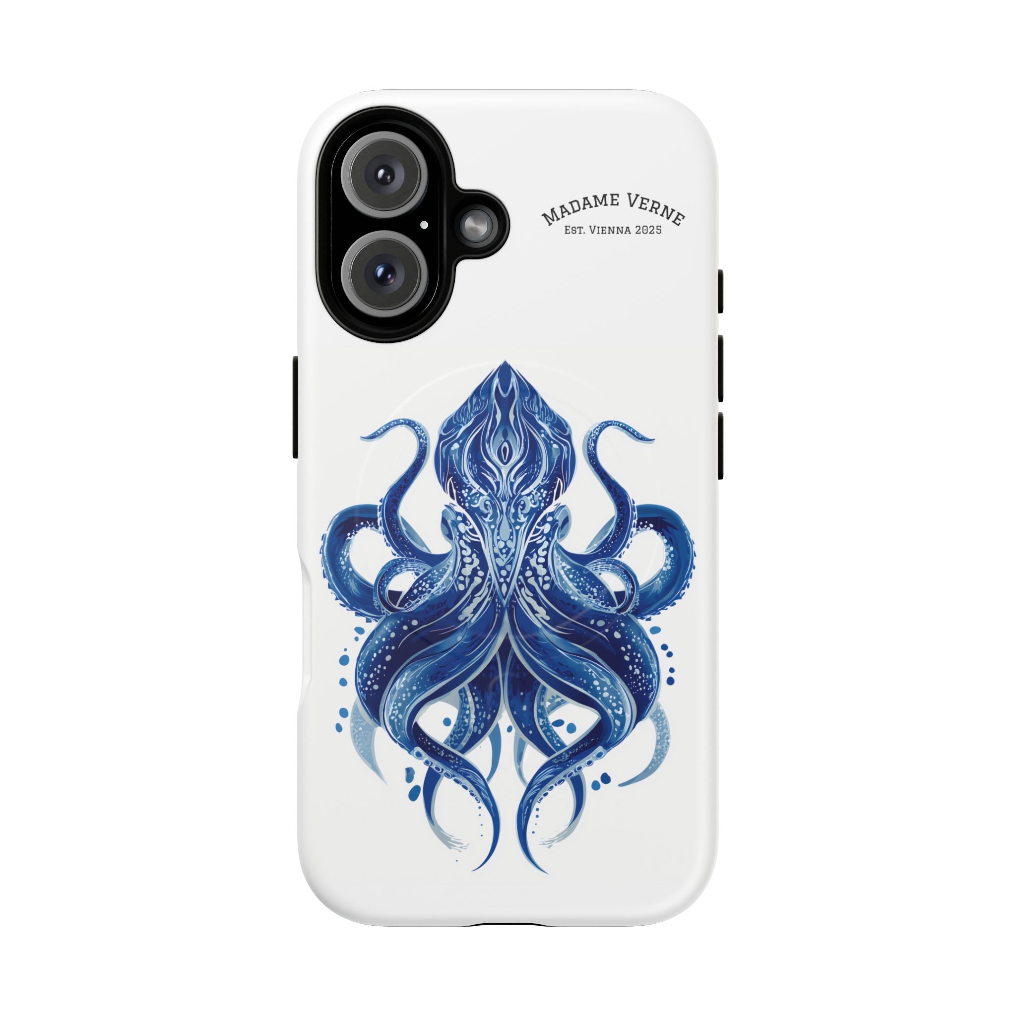 MagSafe iPhone Case "Deep Blue Bloom" - Opal Depths No. 32