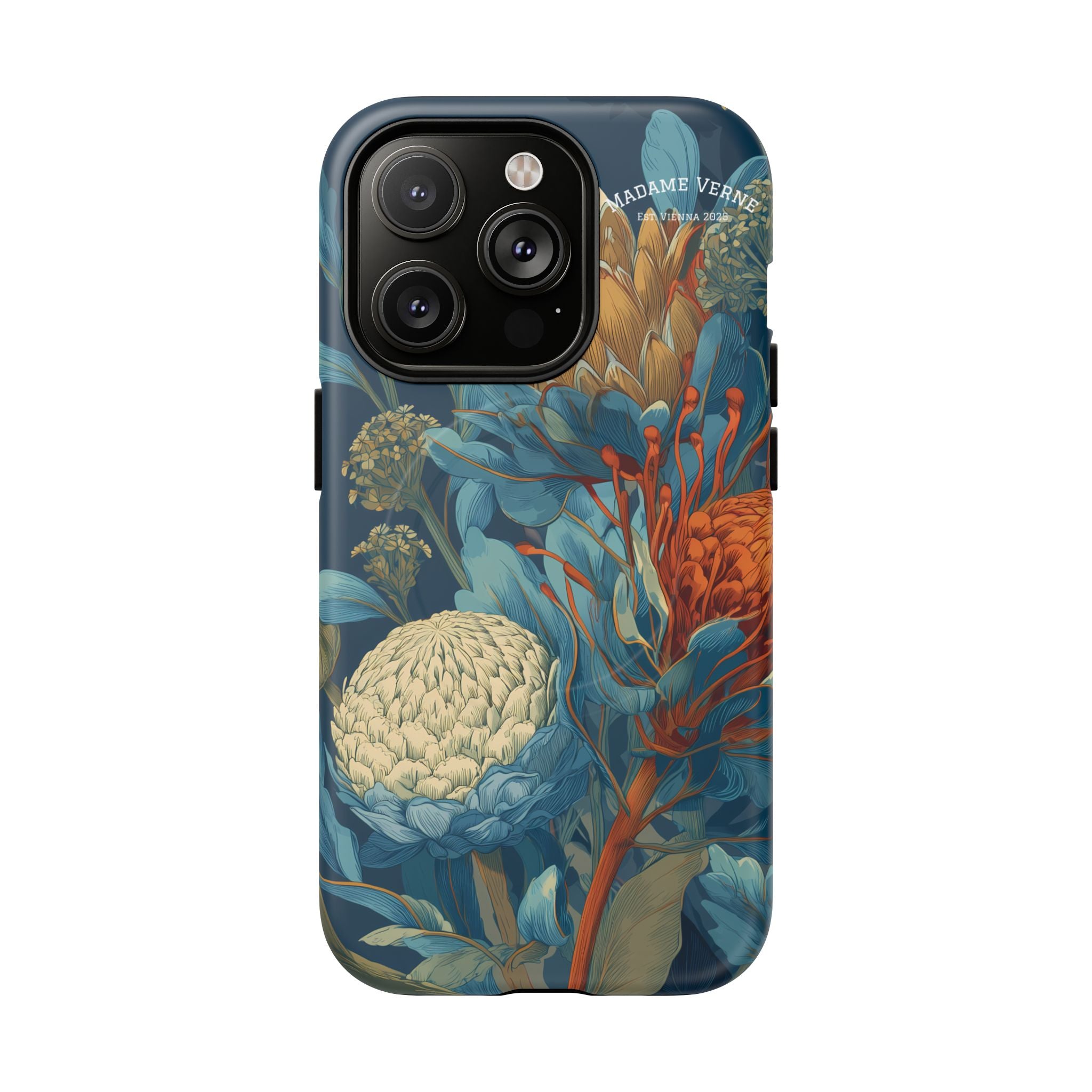MagSafe iPhone-Schutzhülle "Protea Reverie" - Cosmic Botanicals No. 62