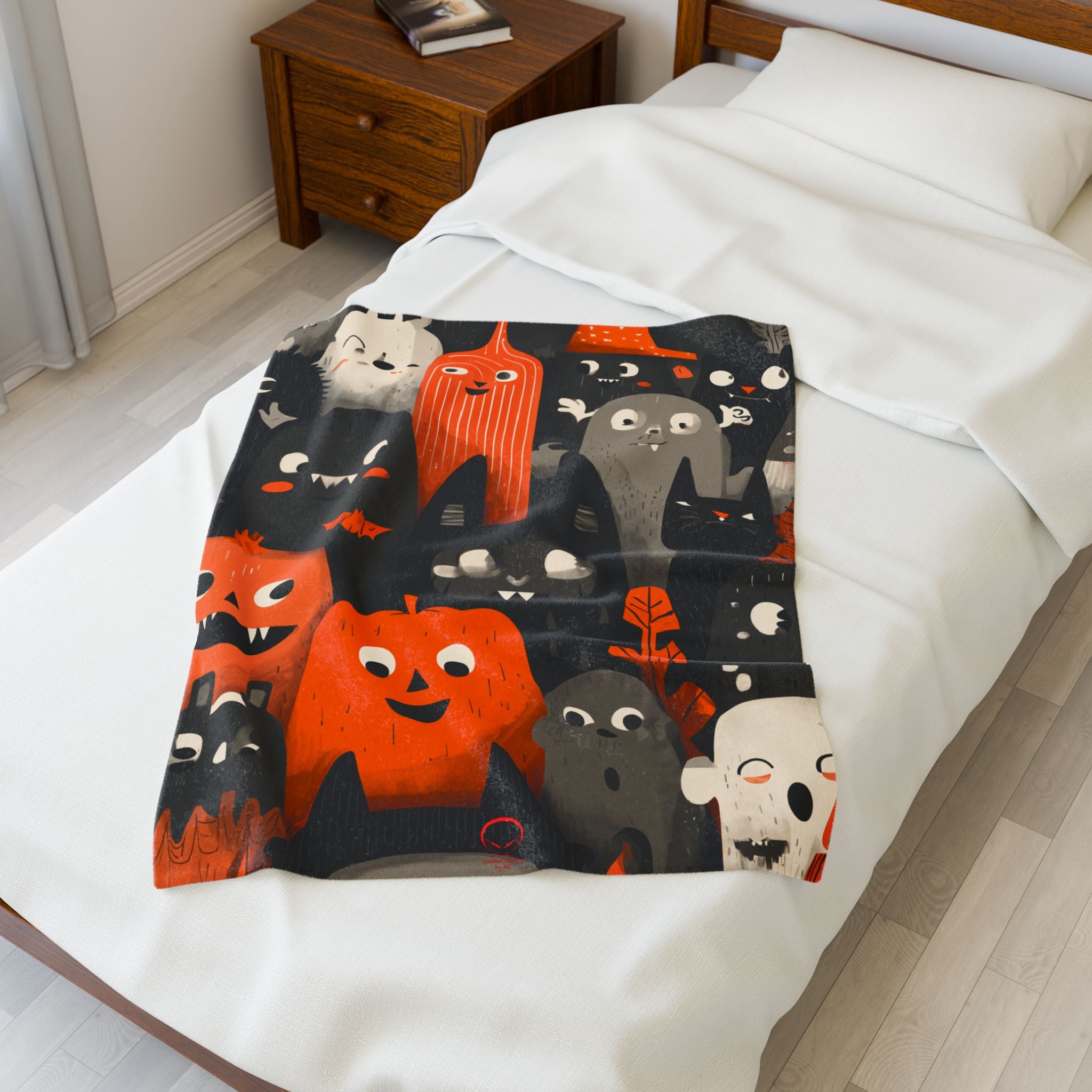 Maison Verne Halloween Ltd. Edition Velours-Kuscheldecke - 🎃👻 Wicked Elegance No. 86 👻🎃