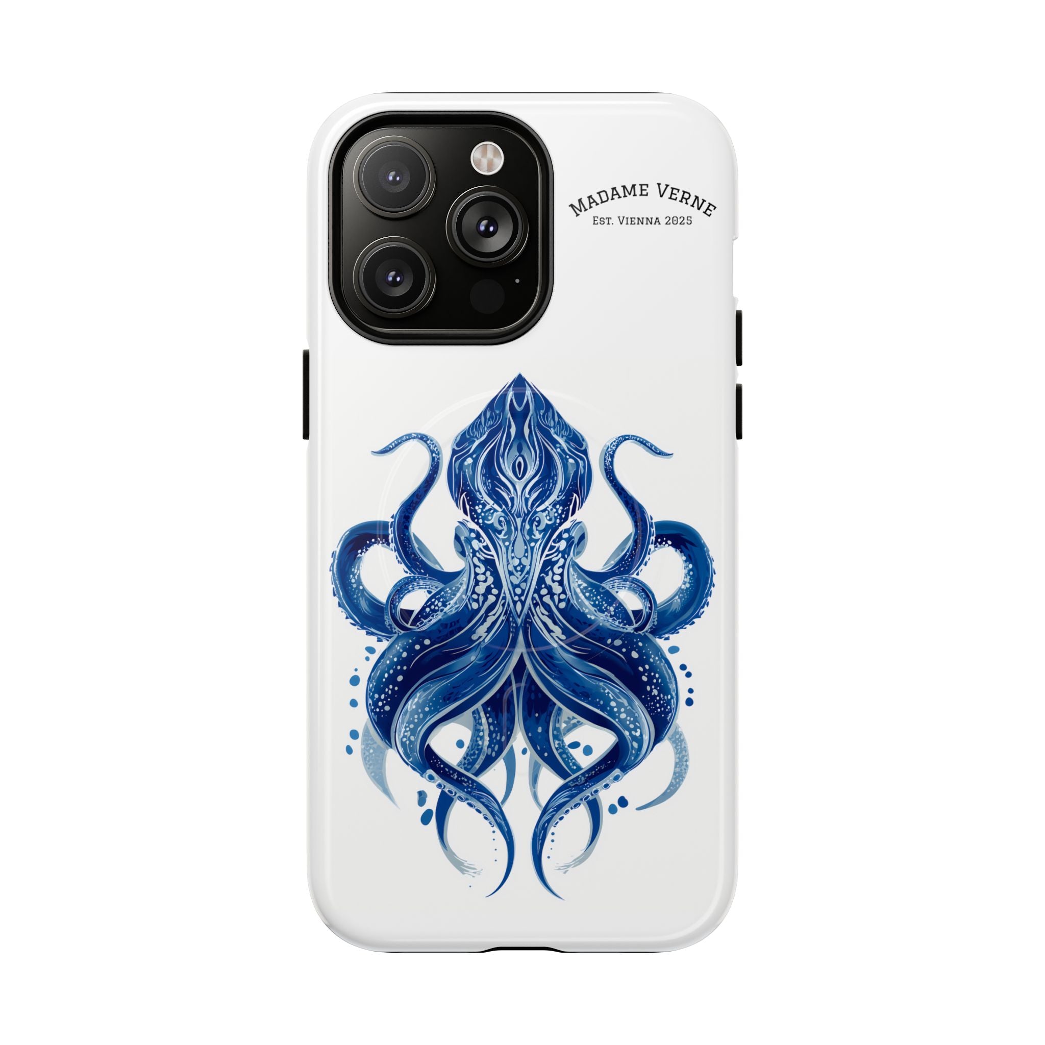 MagSafe iPhone Case "Deep Blue Bloom" - Opal Depths No. 32