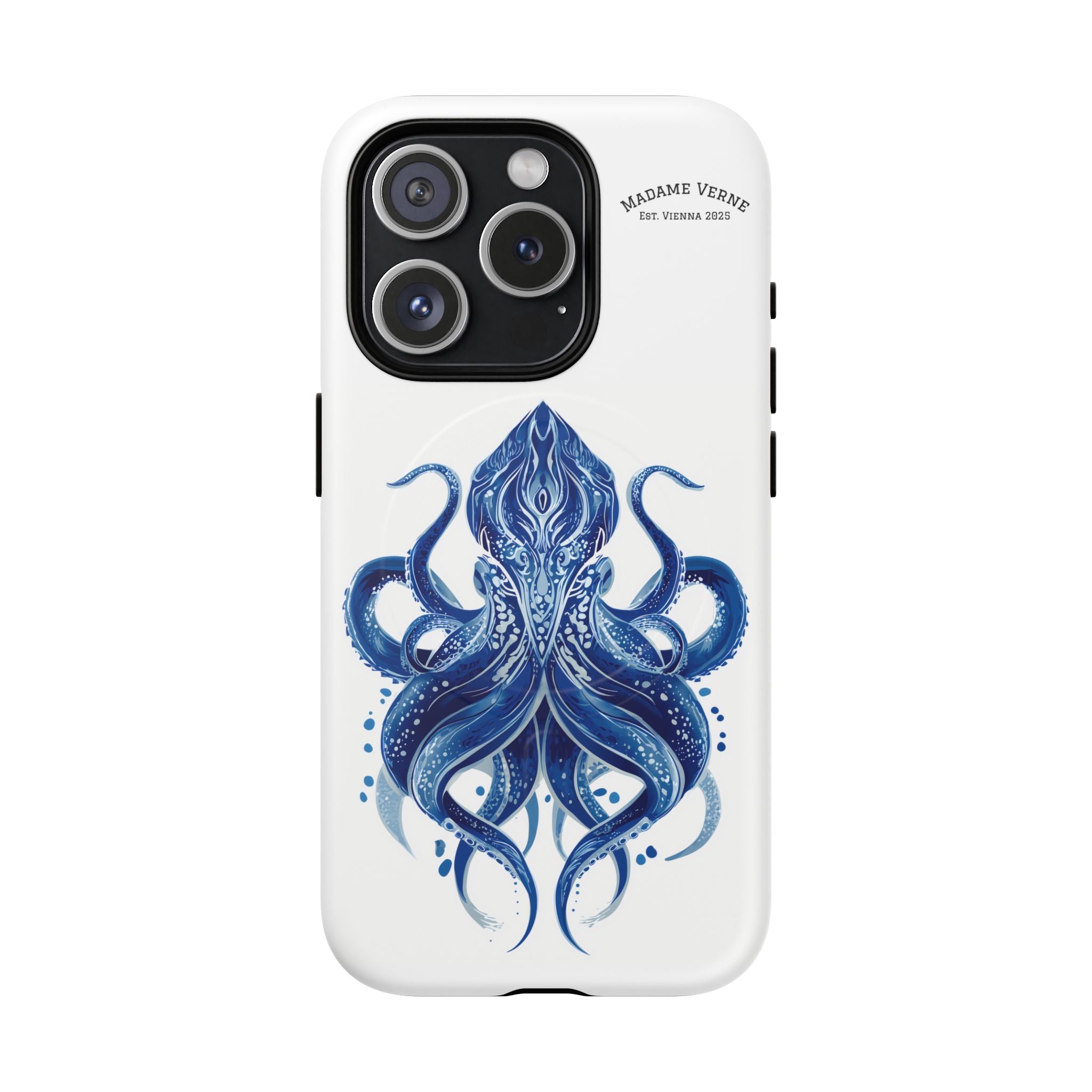 MagSafe iPhone Case "Deep Blue Bloom" - Opal Depths No. 32