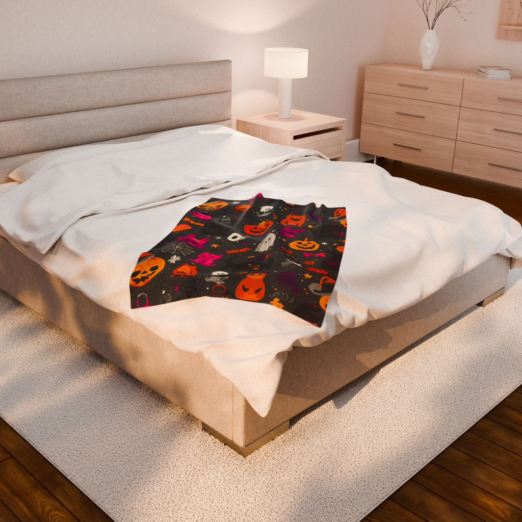 Maison Verne Halloween Ltd. Edition Velours-Kuscheldecke - 🎃👻 Wicked Elegance No. 83 👻🎃