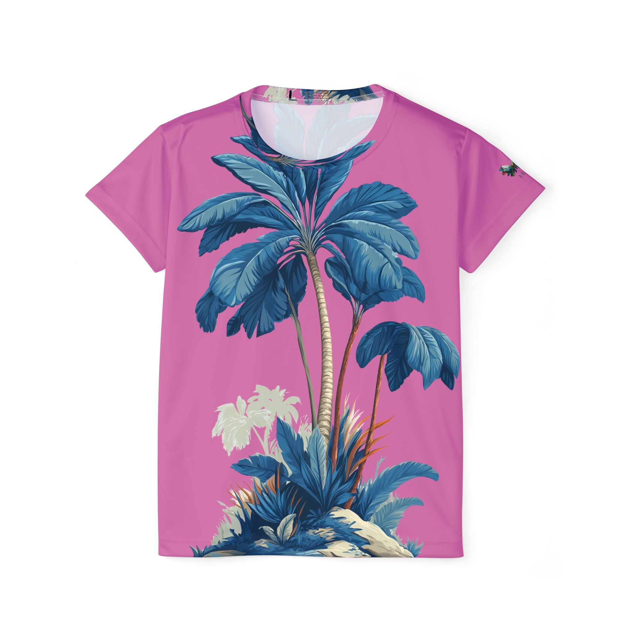 Women's T-shirt "Blue Tropic" - Wilderness Whisper No. 02 (pink)