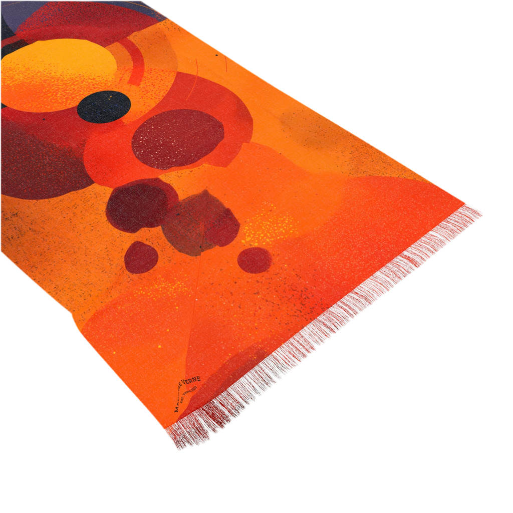 Maison Verne Leichter Schal "Golden Orbit" - Golden Autumn No. 67