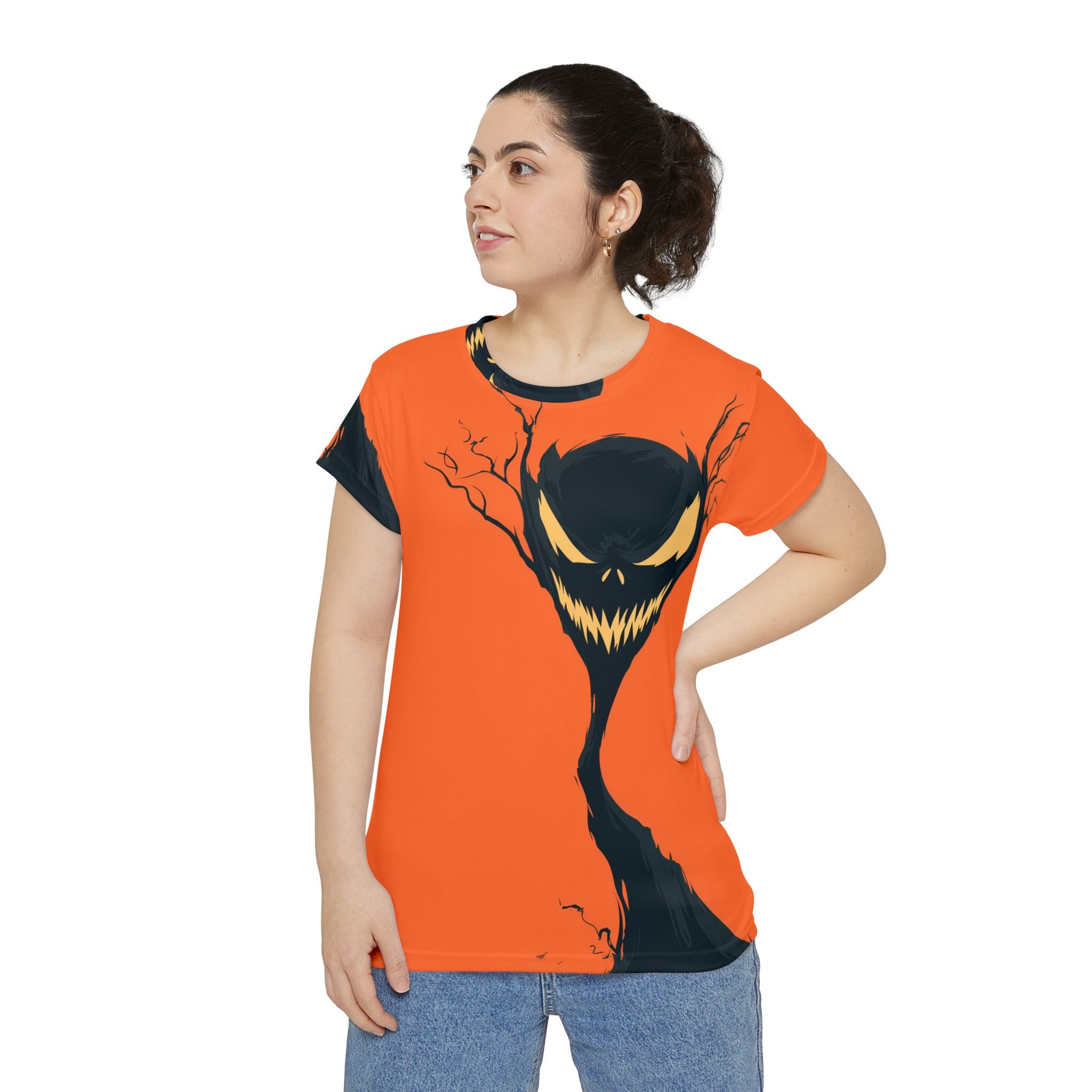 Maison Verne Halloween Ltd. Edition Damen Shirt "The Grinning Tree" - 🎃👻 Wicked Elegance No. 26 👻🎃