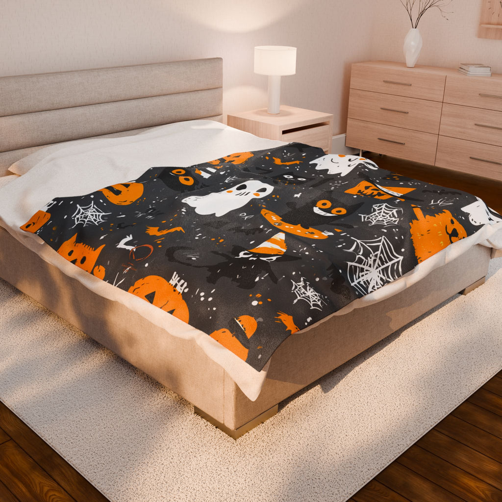 Maison Verne Halloween Ltd. Edition Velours-Kuscheldecke - 🎃👻 Wicked Elegance No. 85 👻🎃