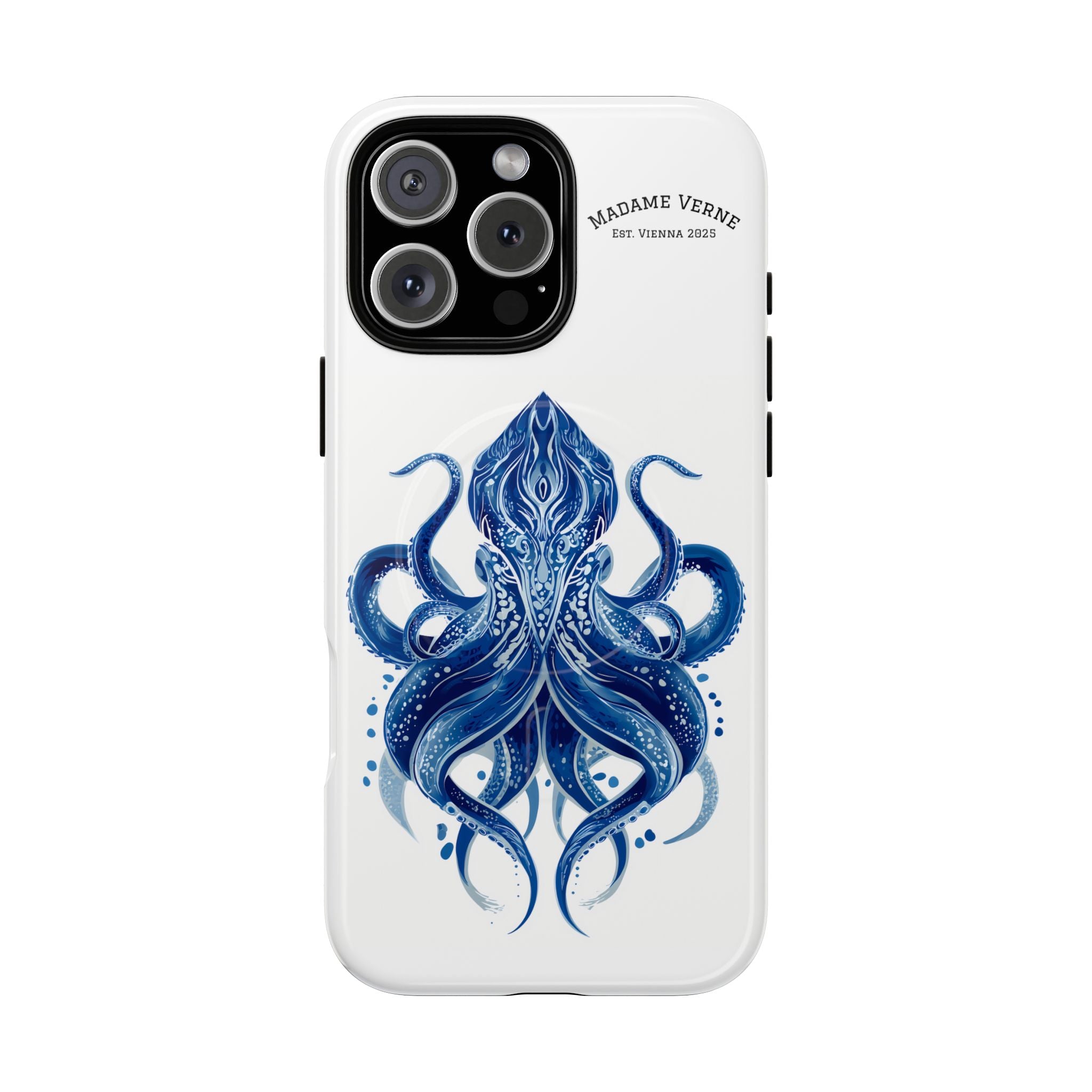 MagSafe iPhone Case "Deep Blue Bloom" - Opal Depths No. 32